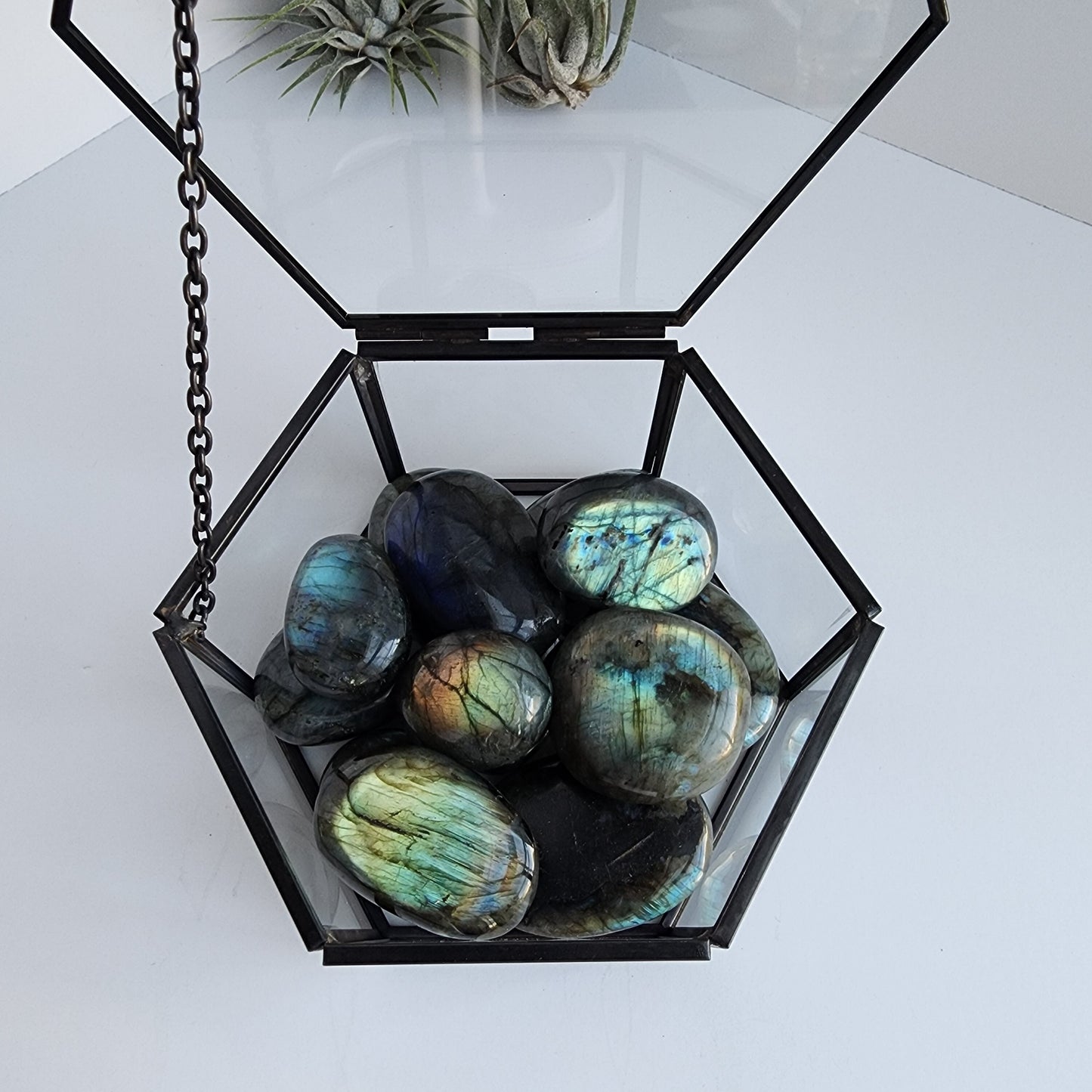 Flashy Labradorite Palm Stones, Intuitively chosen!