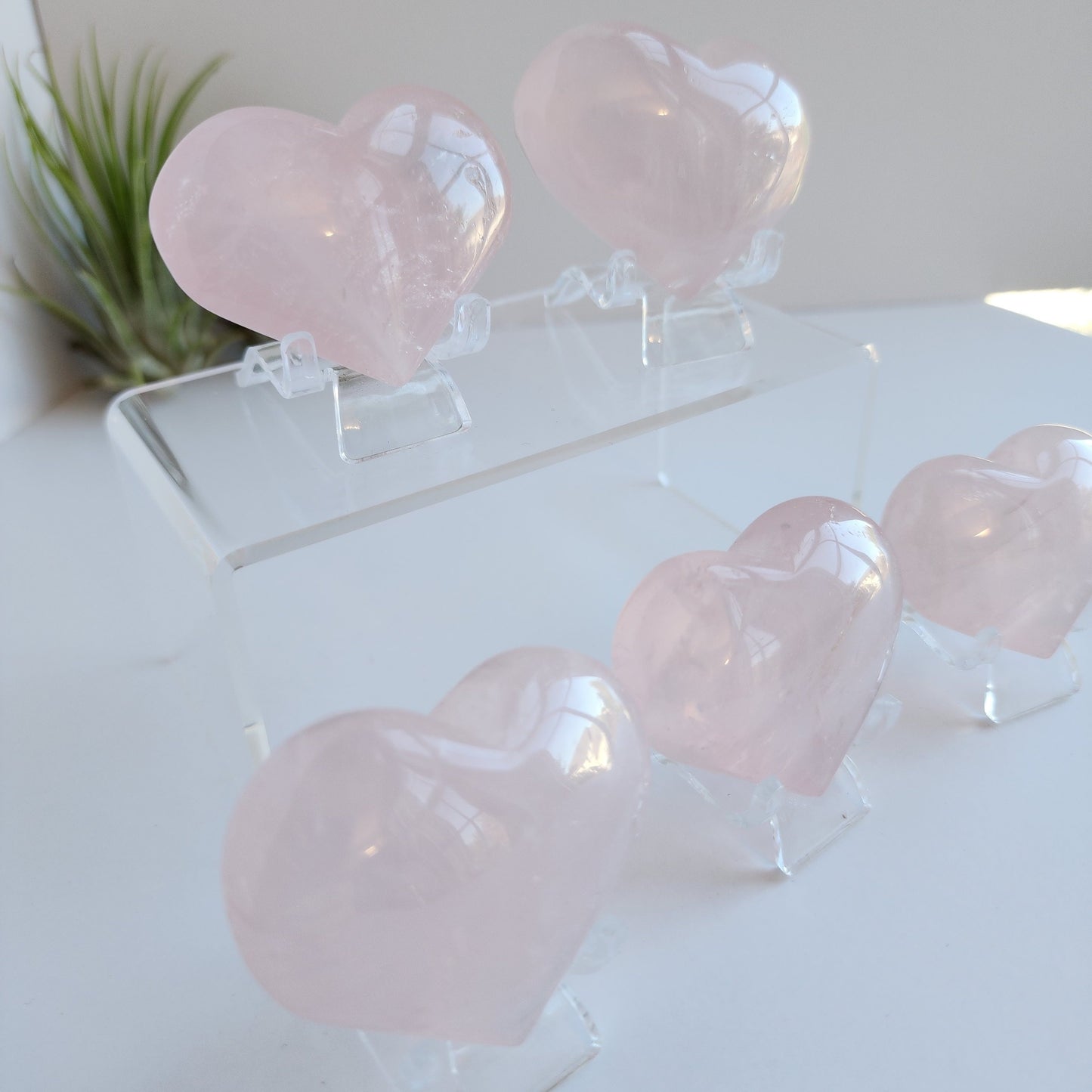 Rose Quartz Heart Carving | Light Pink Crystal Heart | Puffy Valentine's Heart | Intuitively Chosen for you!