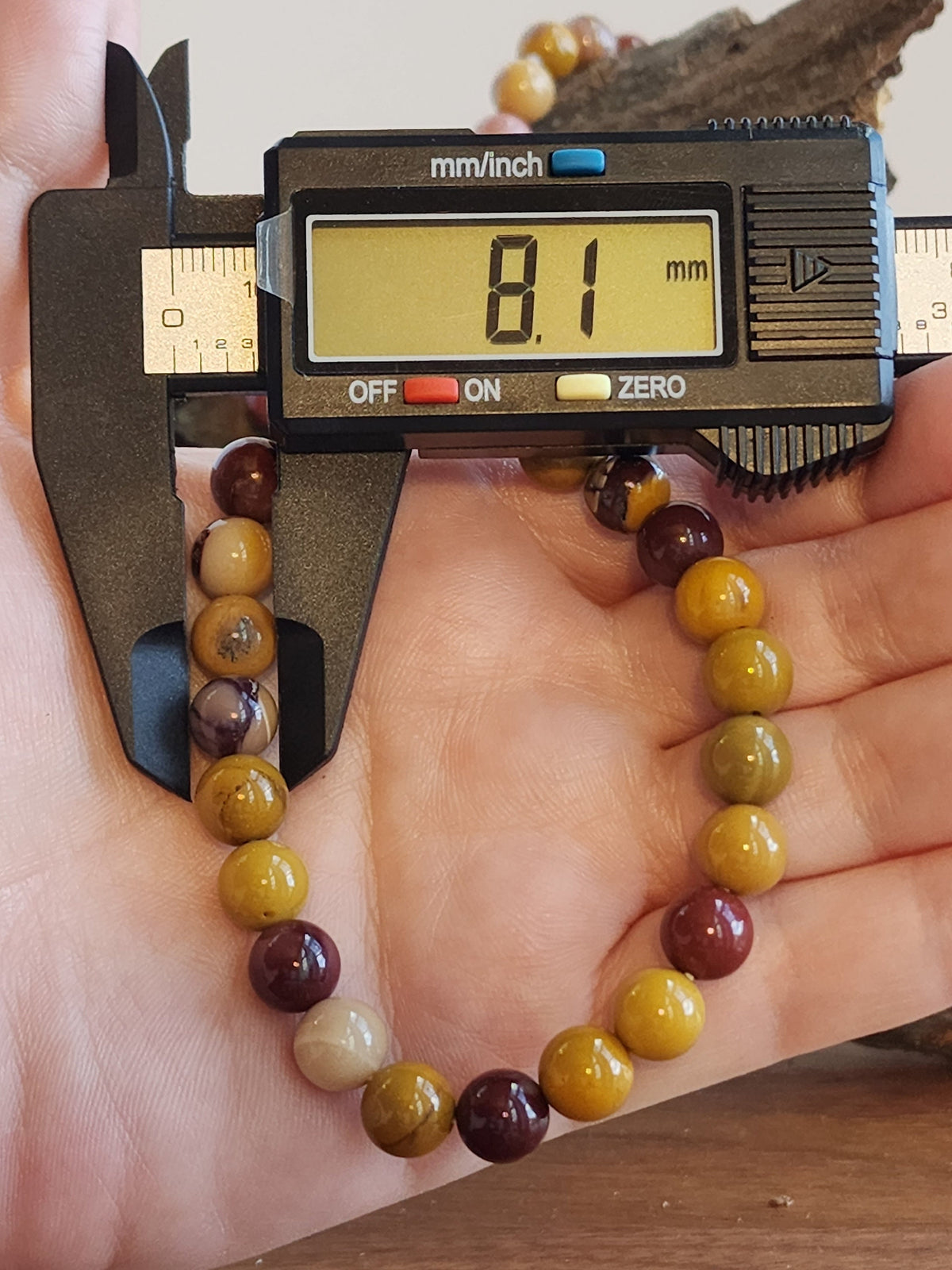 8MM Mookite Crystal Bracelet: Colorful Gemstone Beads