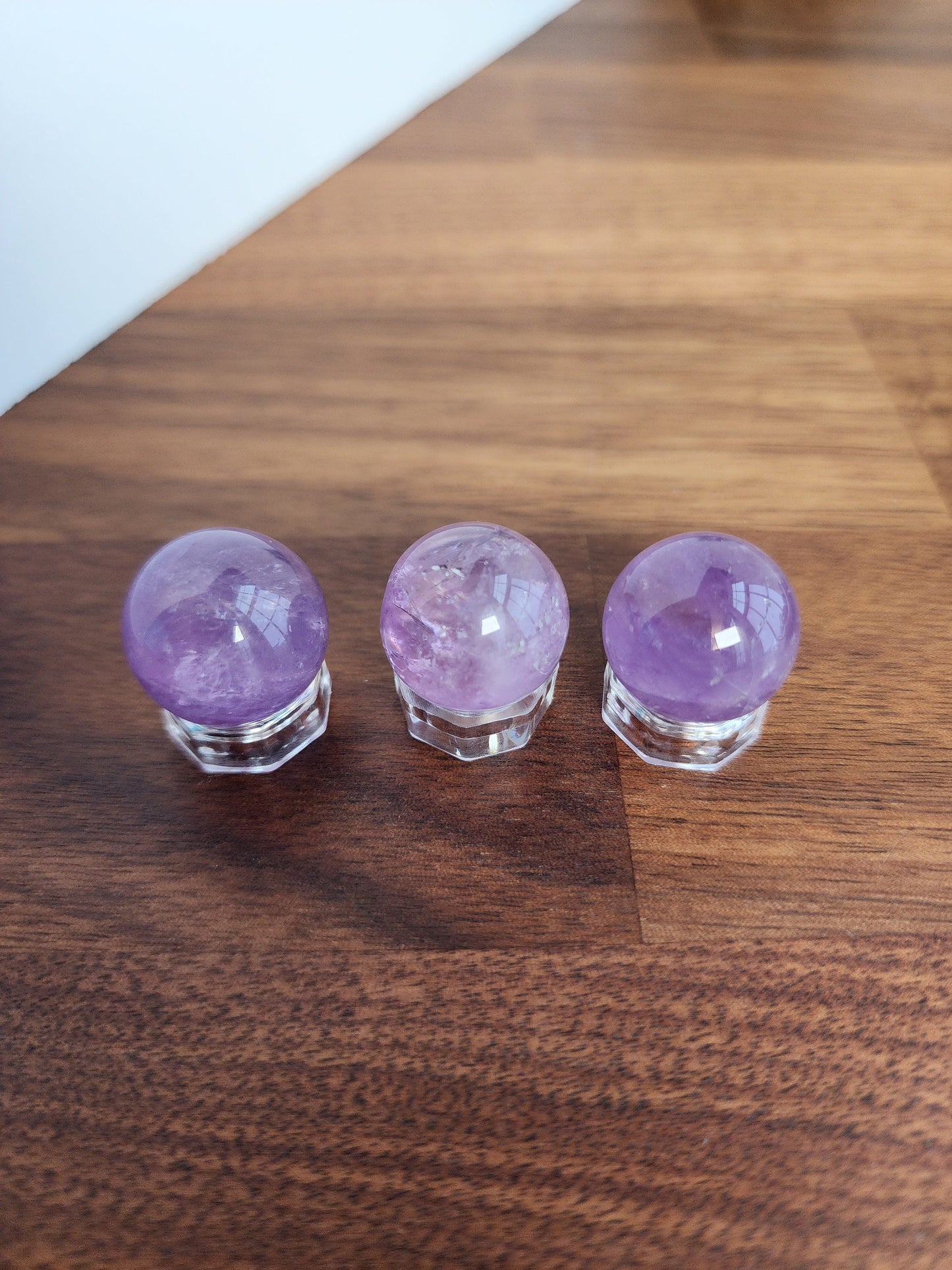 Mini Amethyst Sphere | 20MM | Sparkling Purple Crystal Ball | Small Gem Collection | Intuitively Chosen