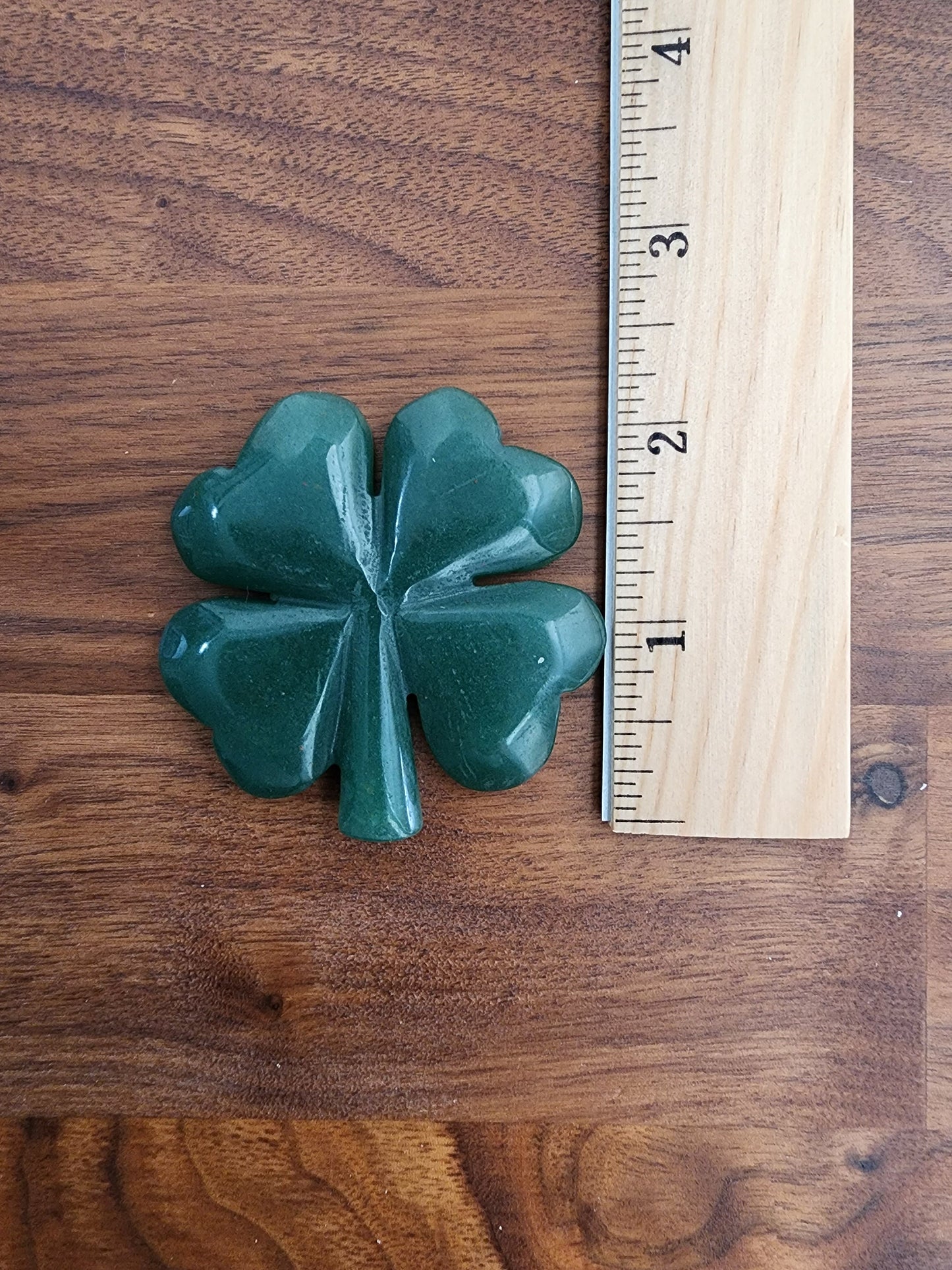 Crystal 4 Leaf Clover | Green Adventurine Shamrock | St Patrick's Day Decor | Lucky Girl Crystals | Intuitively Chosen