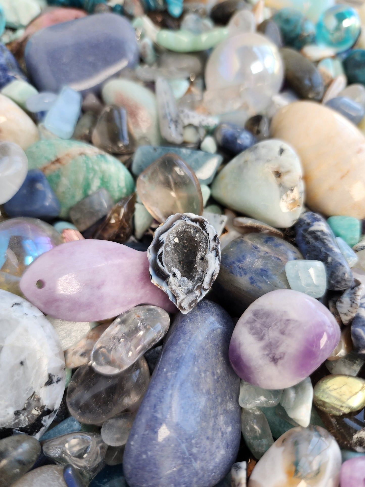 Mermaid Crystal Confetti | Ocean Crystals | Part of Your World Mix | Ariel's Vacation | Blue, Teal, Purple | Bracelets, Worry Stones, Tails