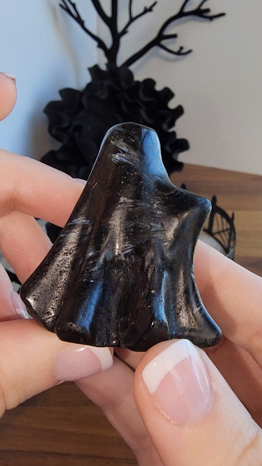 Astrophyllite Ghost Crystal: 3D Firework Stone Carving