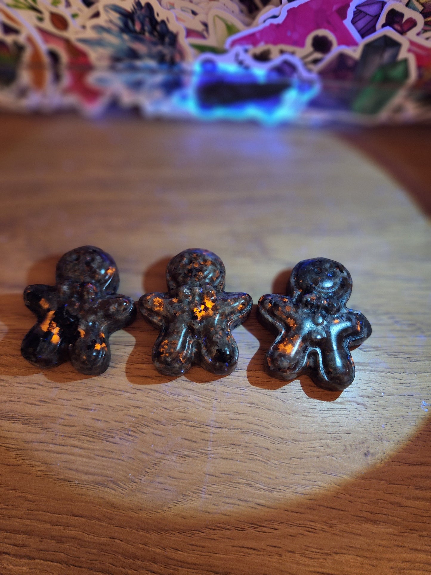 Crystal Gingerbread Men: Cute Holiday Decor - Small Display Pieces