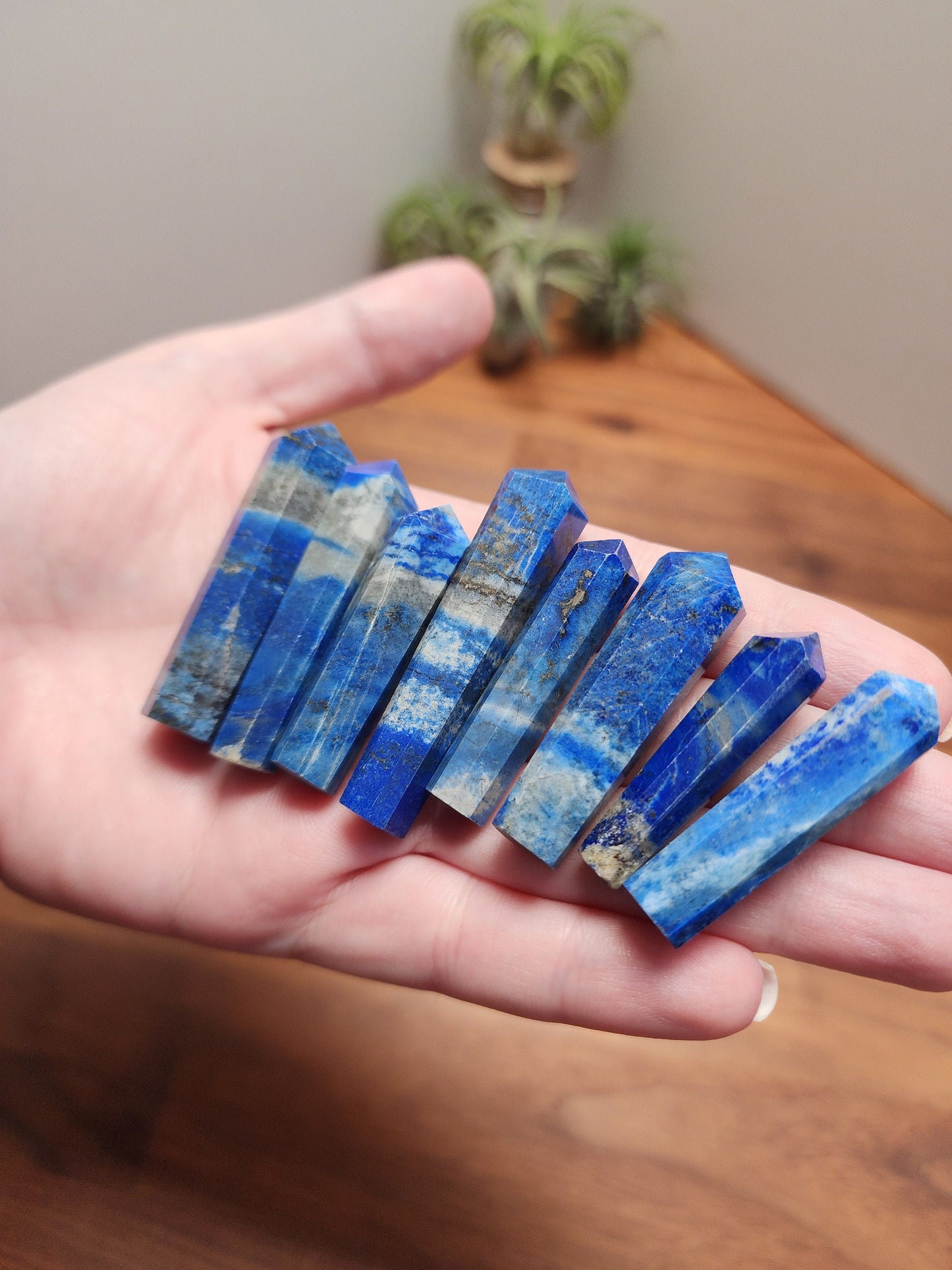 Lapis Lazuli Mini Towers | Royal Deep Blue, Silver, Specs of Gold | Winter Mini Crystals | Intuitively Chosen