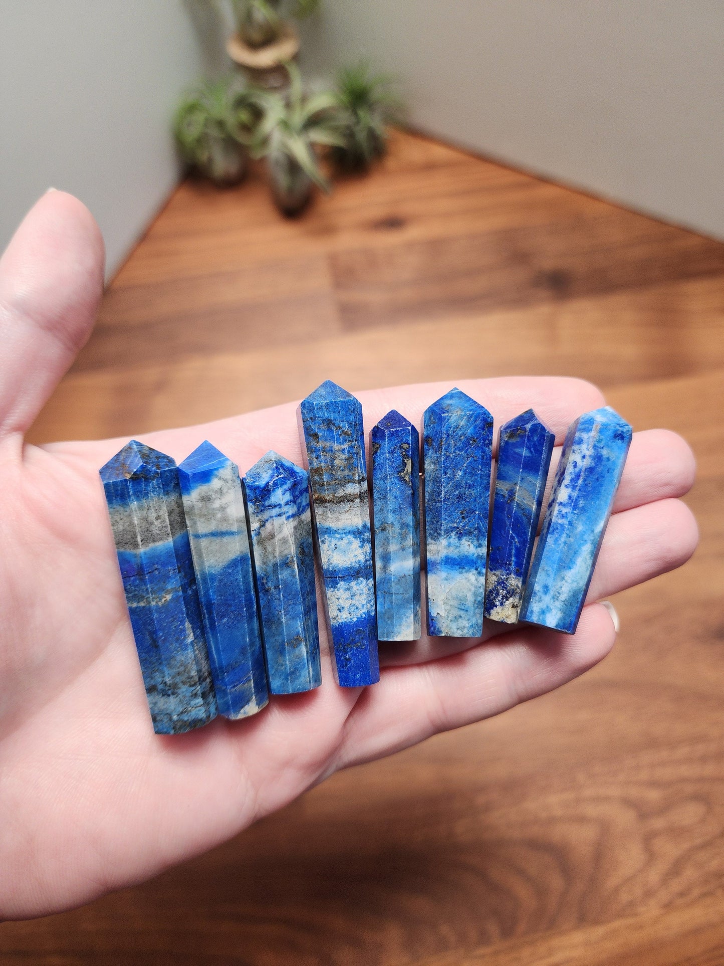 Lapis Lazuli Mini Towers | Royal Deep Blue, Silver, Specs of Gold | Winter Mini Crystals | Intuitively Chosen