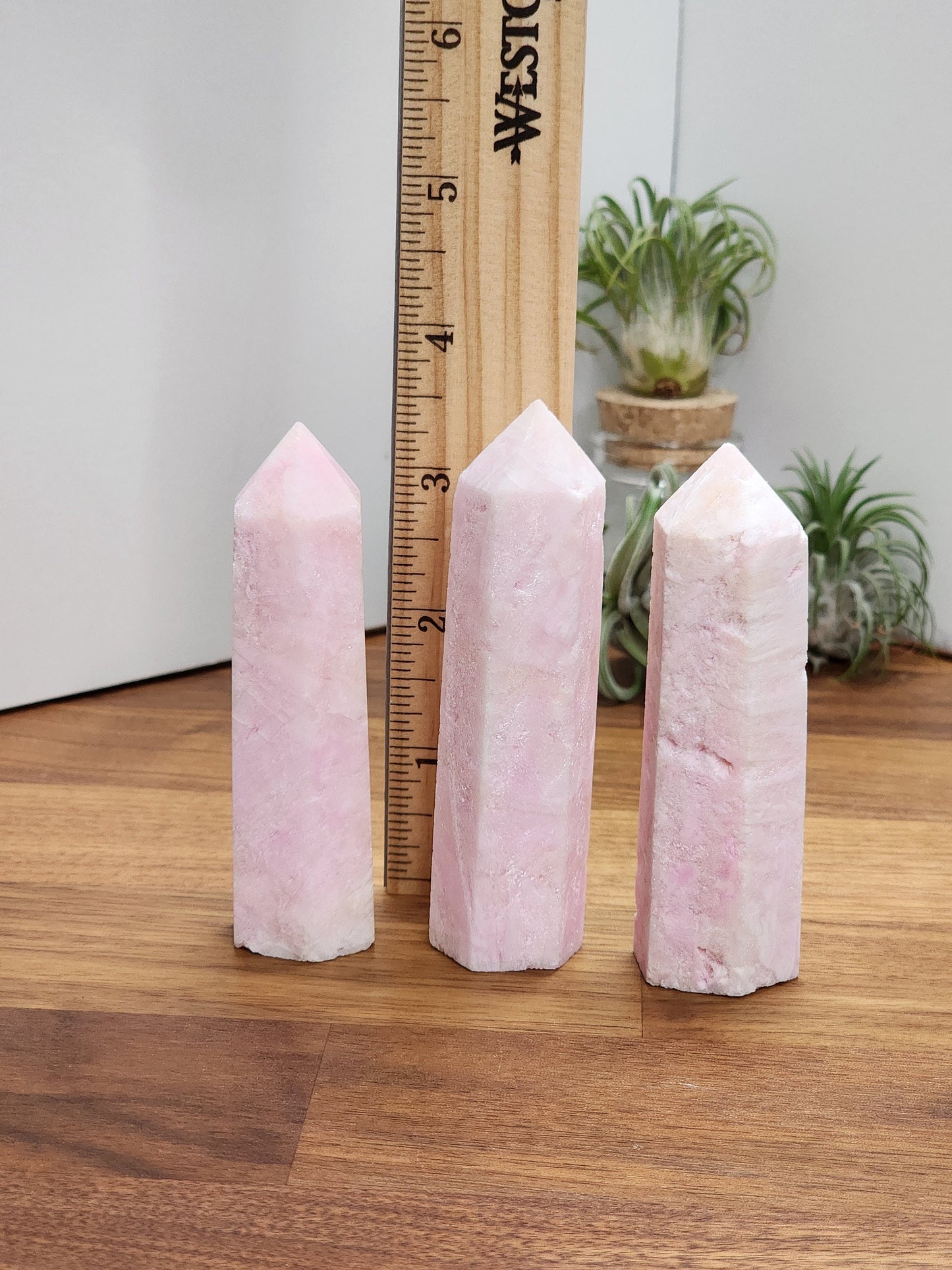 Aragonite Crystal Tower: Pink and White Stone (3.5 Inches)
