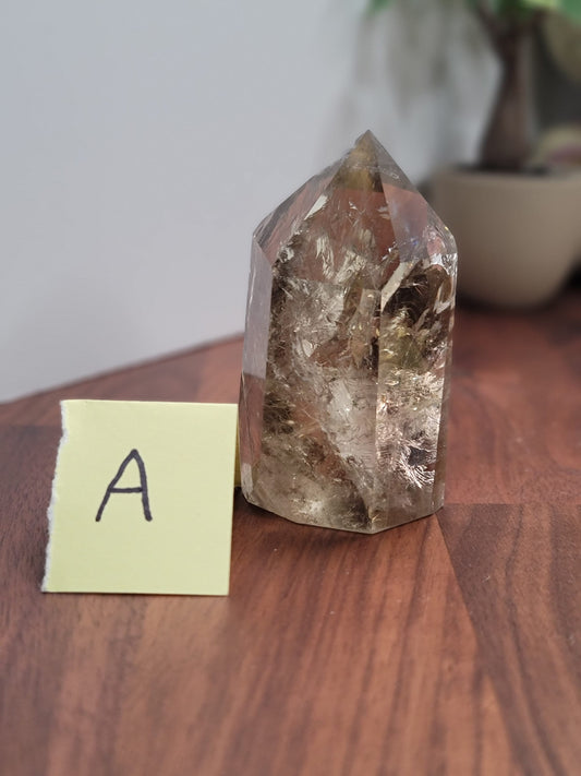 Crystal Tower: Smokey Quartz Point - Unique Natural Stone