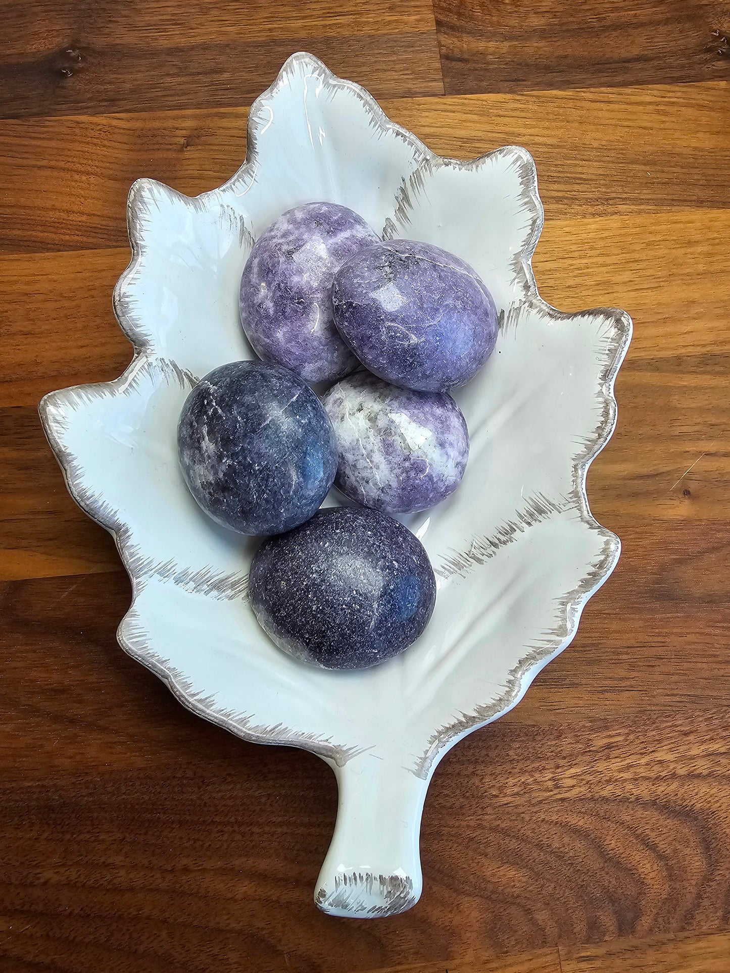 Lepidolite Palm Stone: Purple Mica Crystal for Calming Energy