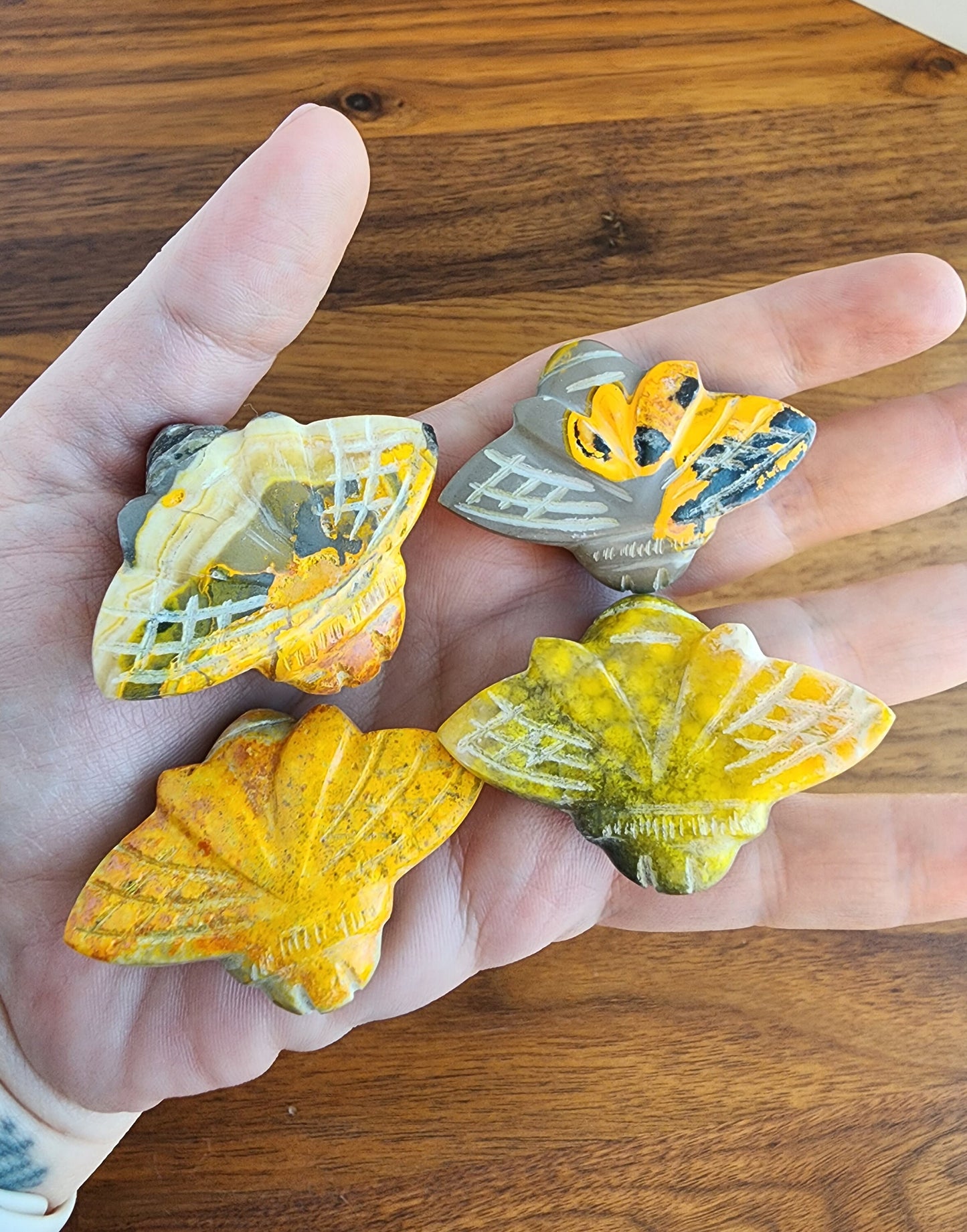Bumblebee Jasper Honey Bee | Back in Stock! | Yellow Crystal Bee | Wings Out or Shut | Intuitively Chosen