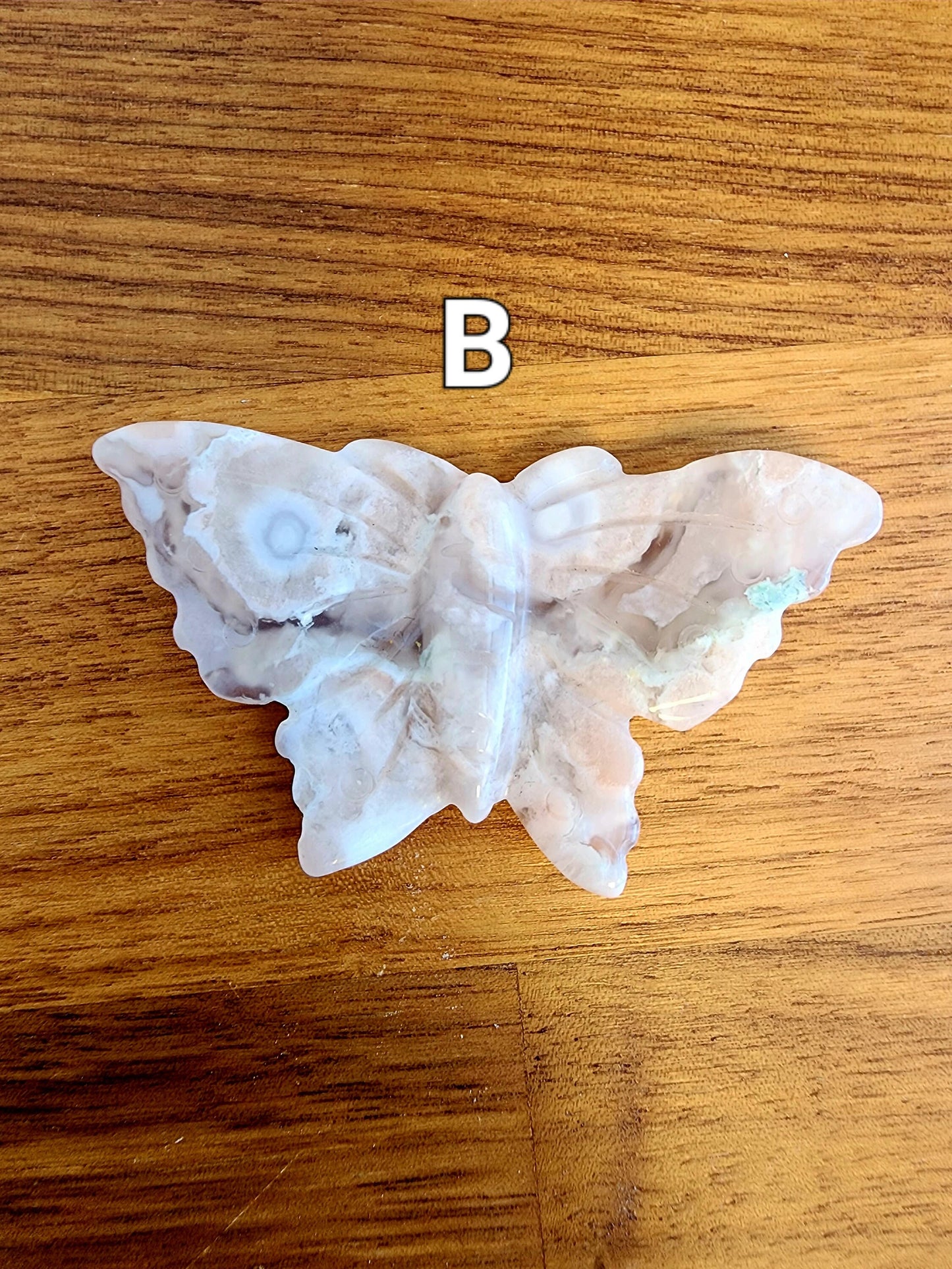 Flower Agate Butterflies | Gorgeous Crystal Butterfly | Pink, Cream, Red & Green hints of Blooms and Agate Banding | Choose Your Crystal!