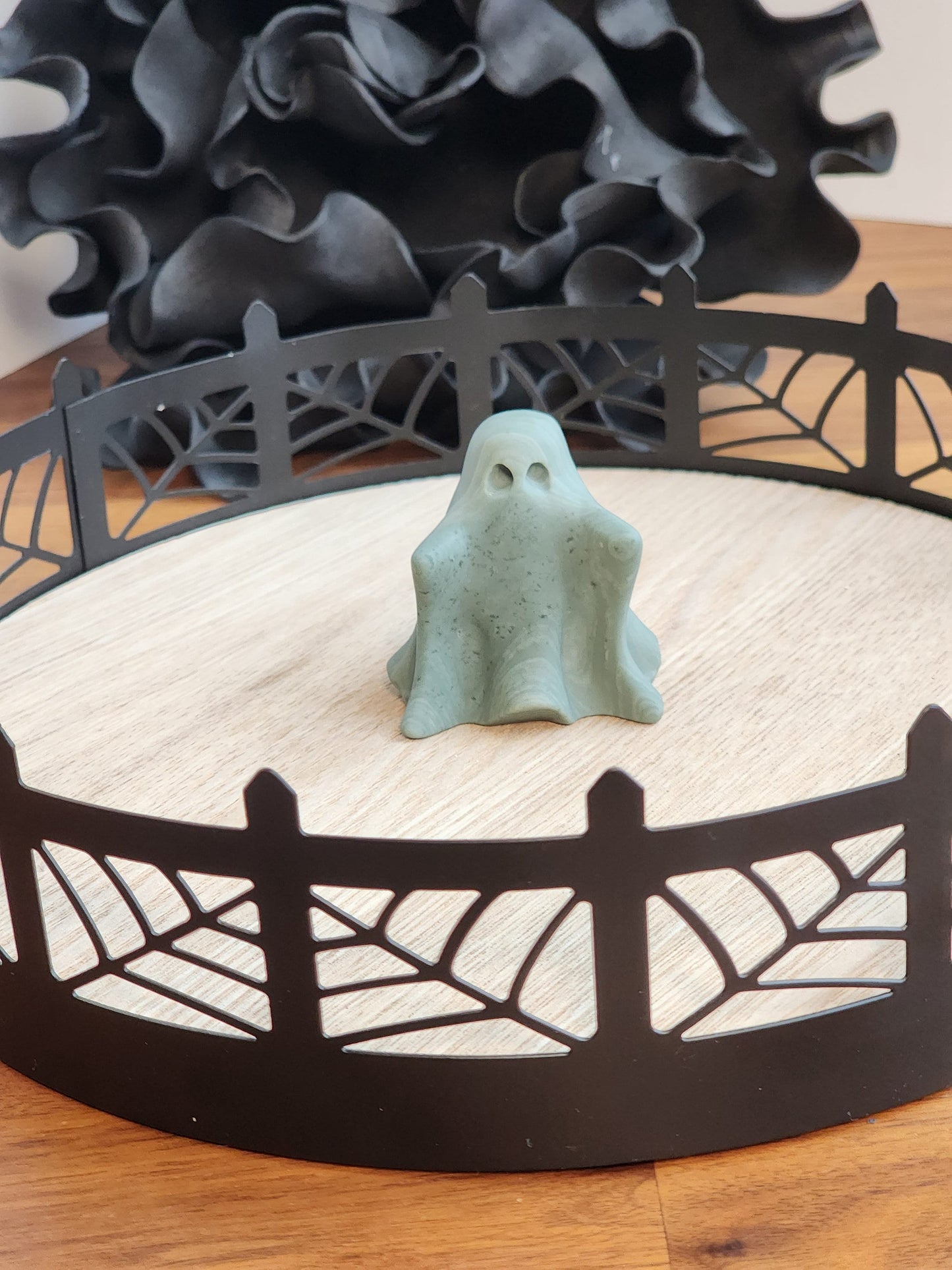 Ghost Crystal | Green Jade | Halloween | Spooky Season Crystals | Cute 3D Carving | Witchy Vibes | Only One Available