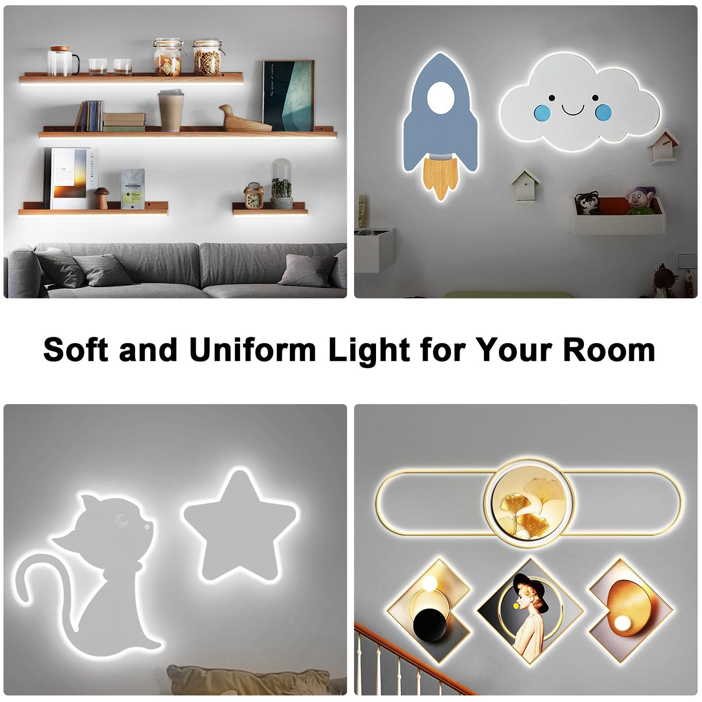 Tatazone White COB Led Strip Lights Max with RF Remote, 16.4ft 4000K CRI93+ Dimmable Ultra Bright Neutral White COB Light Strip, Indoor COB Led Lights for Mirror, Kitchen, Room, Cabinet, Closet