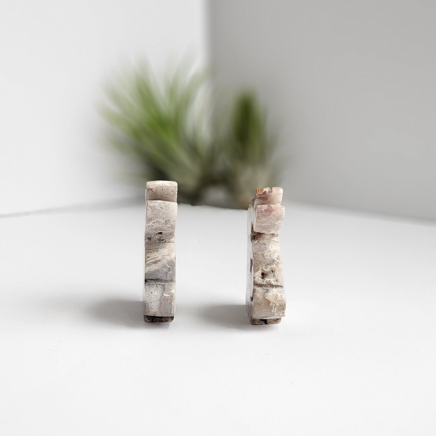 Gray Crazy Lace Agate Bunny | Large Carving | Choose Your Own Crystal Rabbit | Nursery, Spring, Easter Decor