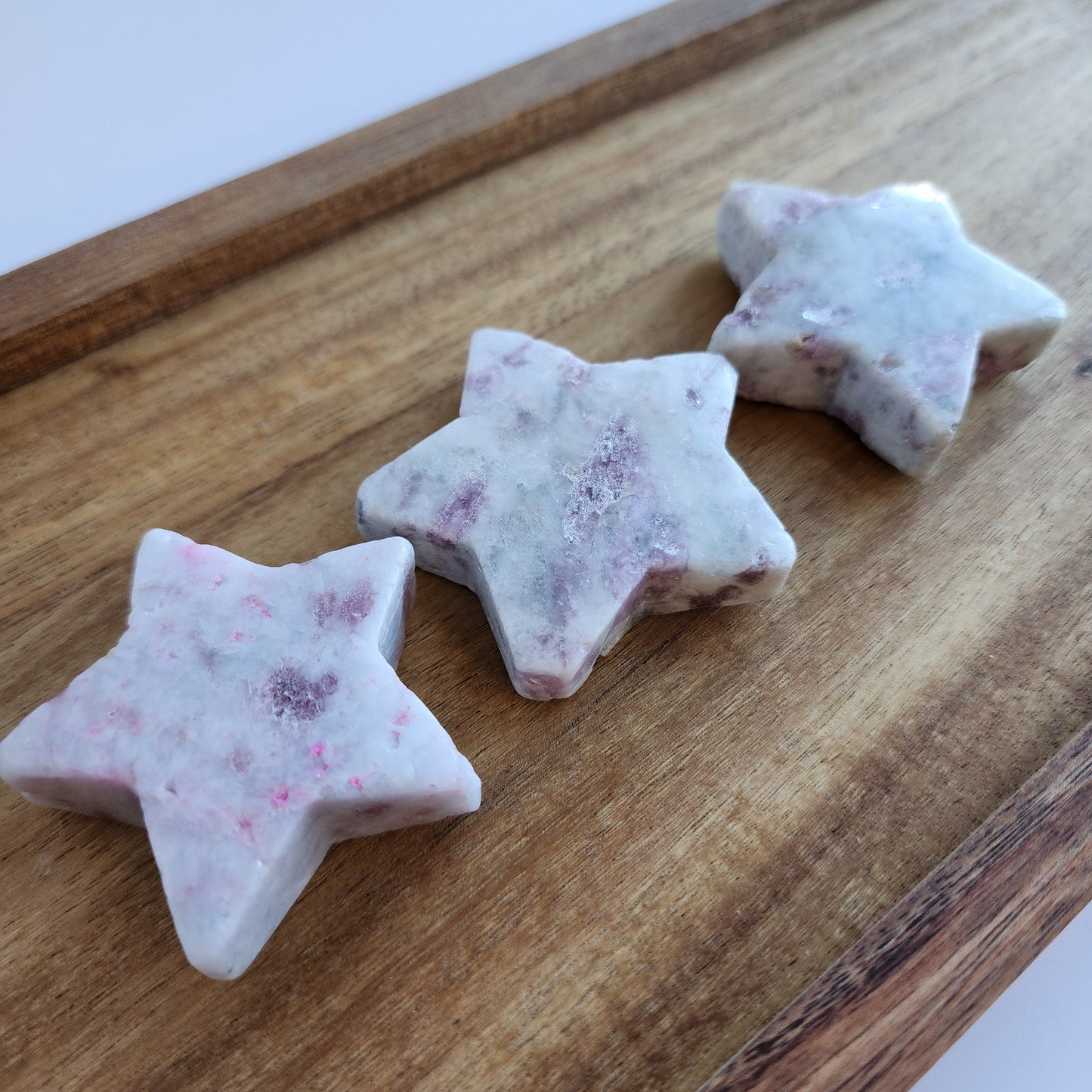 Pink Tourmaline in Quartz Star Carving. Intuitively chosen just for you!