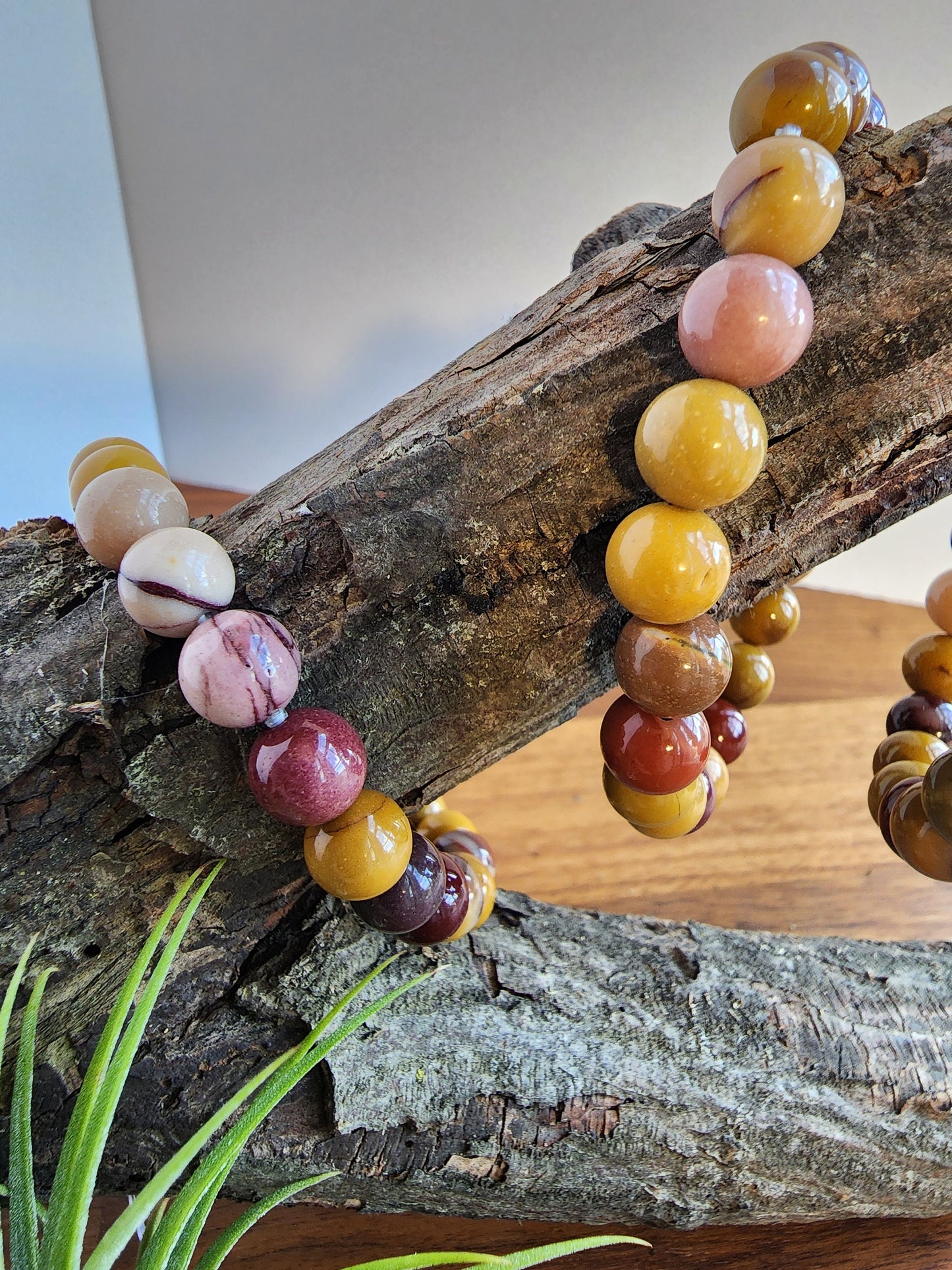 Mookite Bracelet | 8MM Crystal Beads in Autumn Yellow, Spring Purple, Summer Pink and Holiday Red | Perfect Gift for all Seasons!