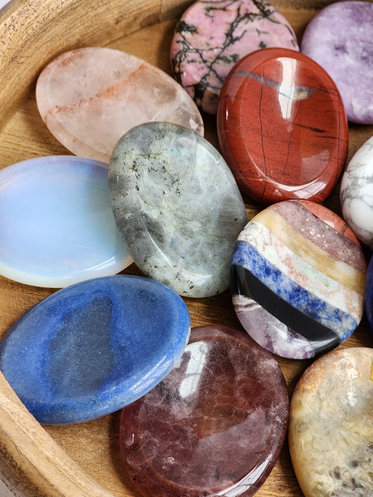 Mystery Worry Stone! Great for Fidgets and ADHD, Kids and Adults Pocket Stone, Pocket Coin, Intuitively Chosen Crystal!