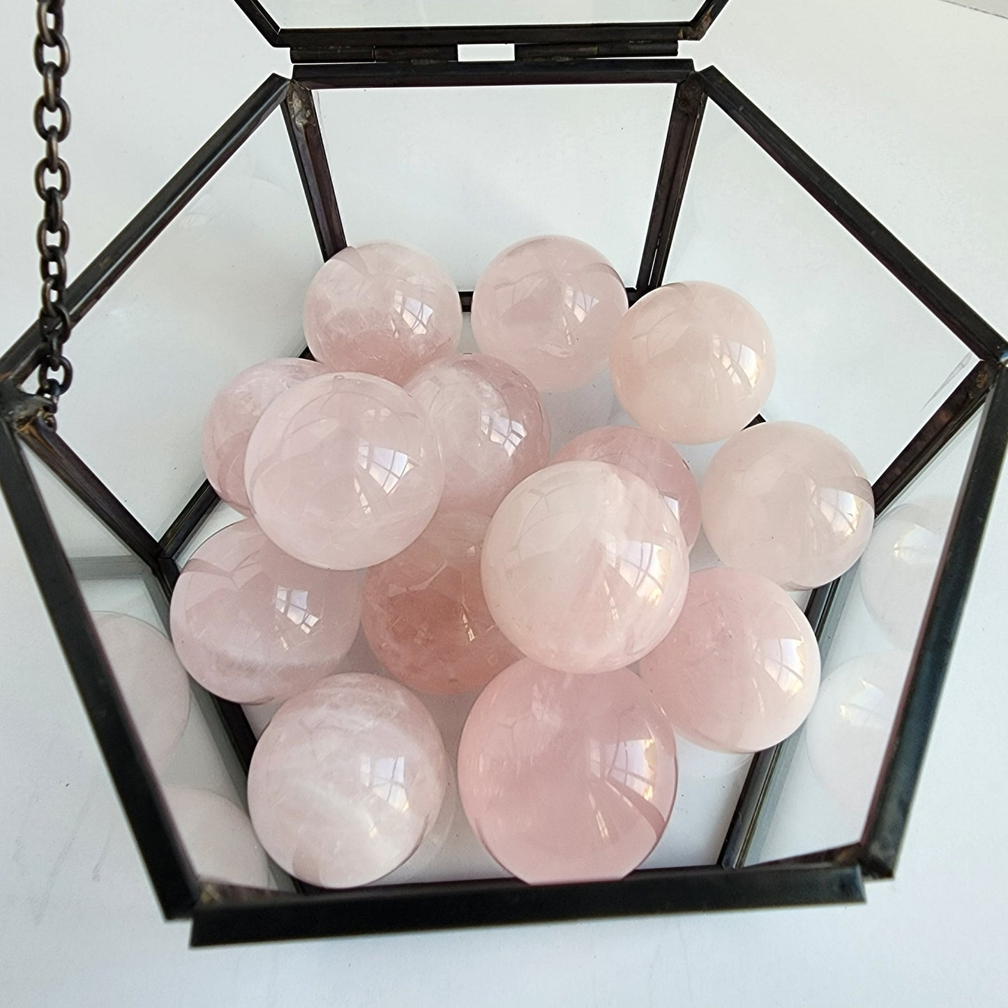 Rose Quartz Spheres, Some with Rainbow! Small size. Intuitively chosen just for you!