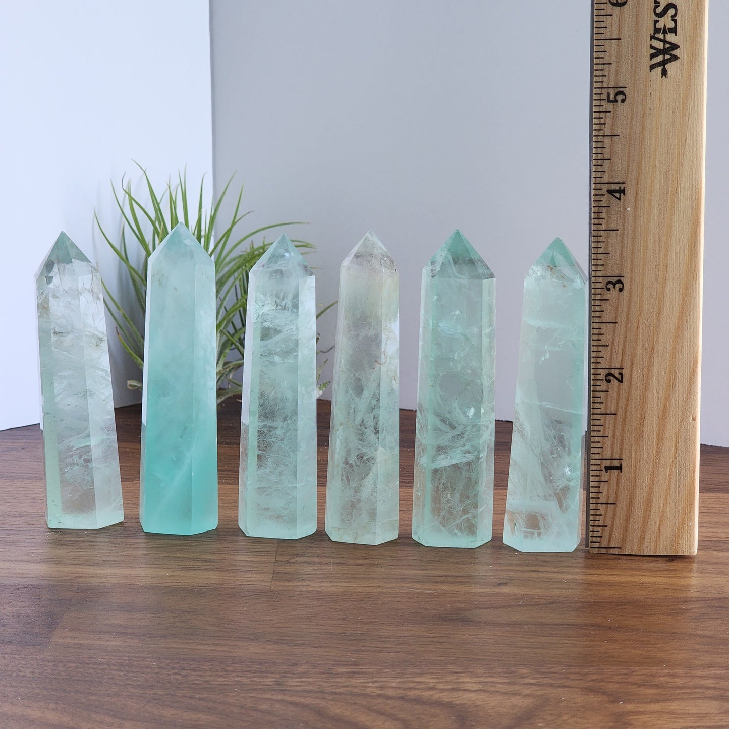 Green Fluorite Points | Green Crystal Towers | Some with Rainbow! | Intuitively Chosen