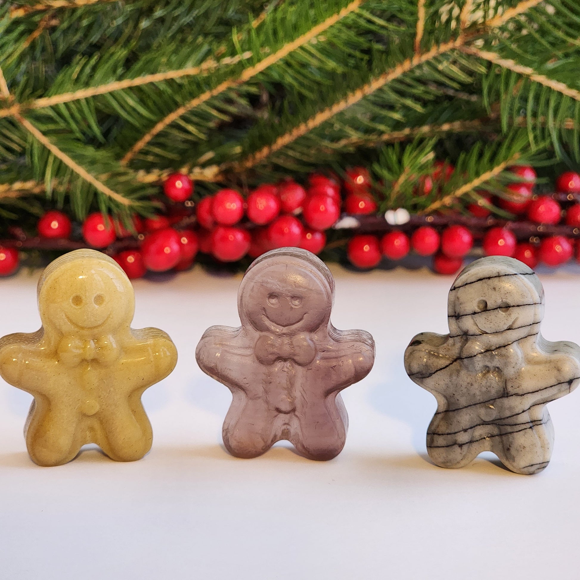 Crystal Gingerbread Men. Adorable Christmas crystals for the holidays or cookie lovers year round. Great gifts for teens.