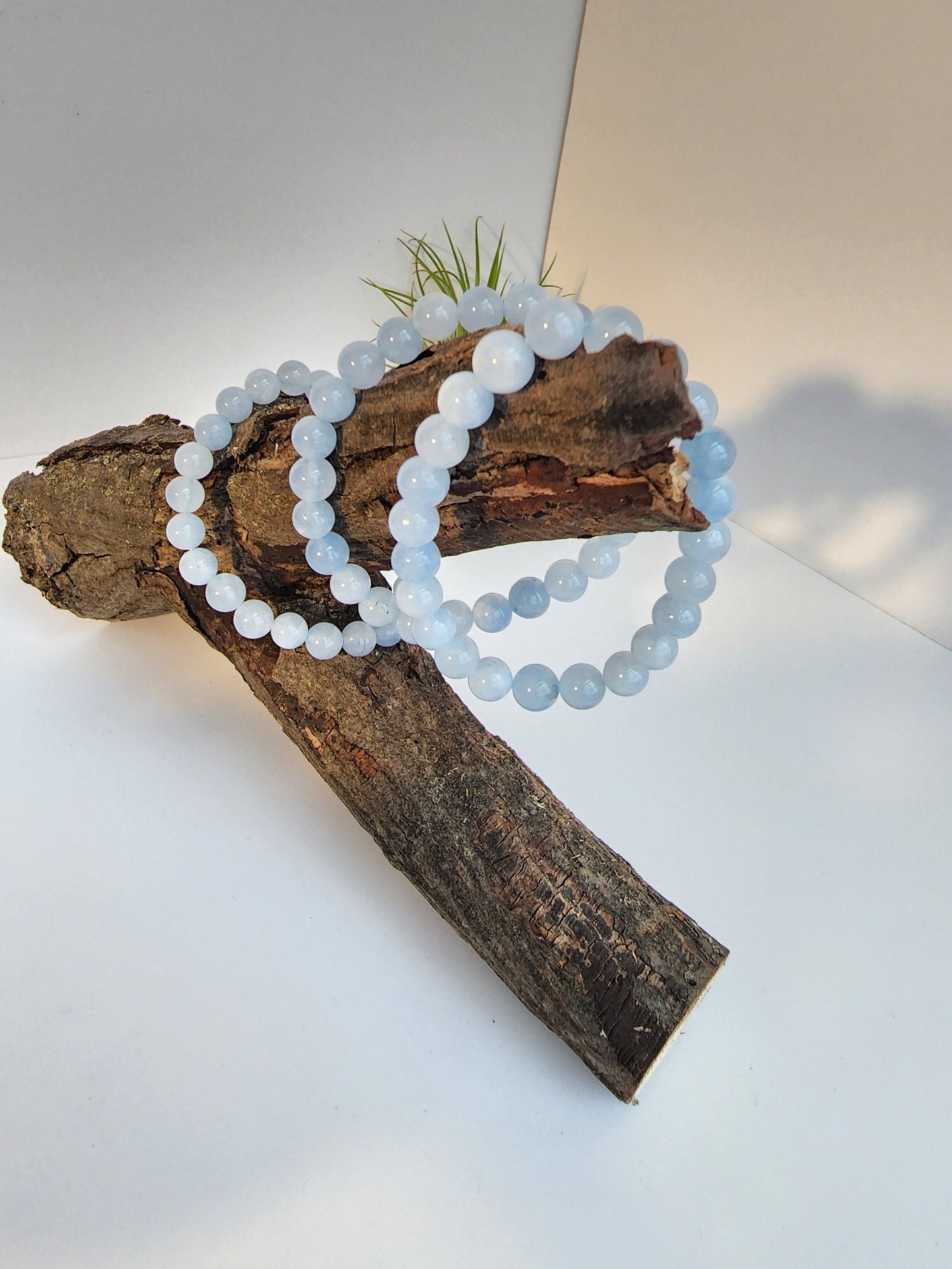 Aquamarine Bracelet | 8MM Crystal Beads | Baby Blue, Light colored High Quality Jewelry | Best Seller in High Quality Unique Crystal Wear