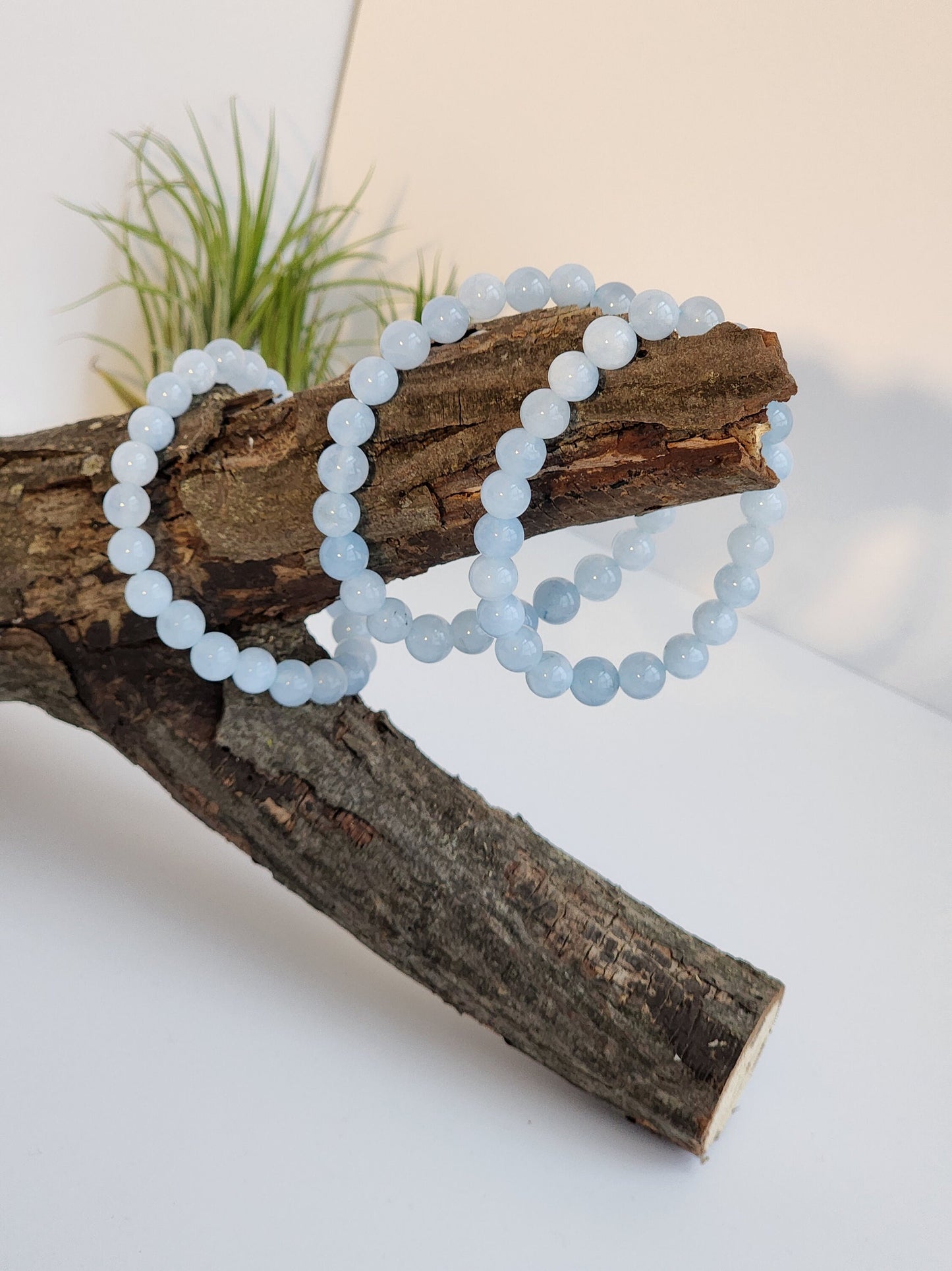 Aquamarine Bracelet | 8MM Crystal Beads | Baby Blue, Light colored High Quality Jewelry | Best Seller in High Quality Unique Crystal Wear