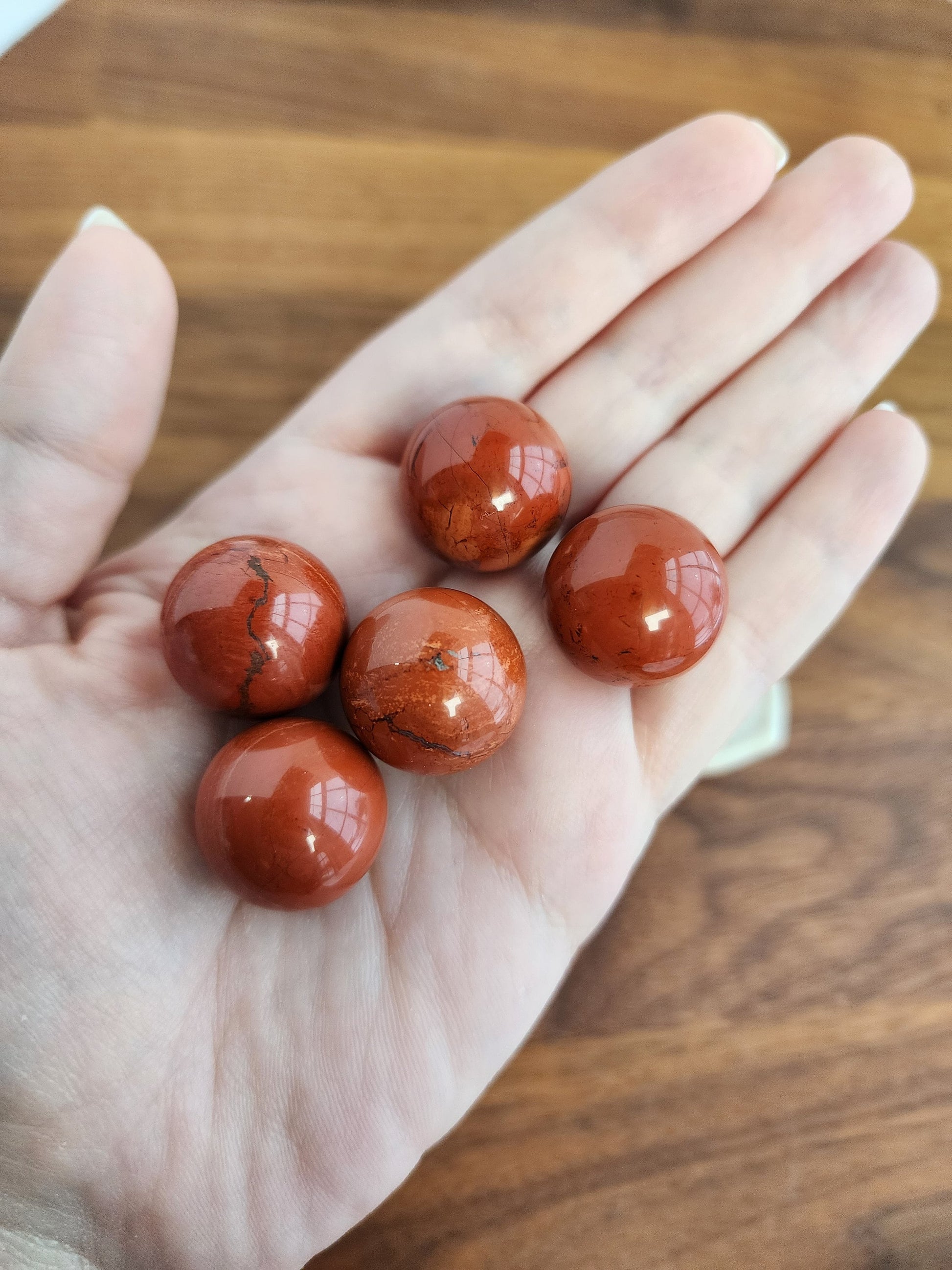 Red Jasper Mini Sphere | Red Crystal Ball | Small Sphere Collections | Christmas Crystals | Intuitively Chosen