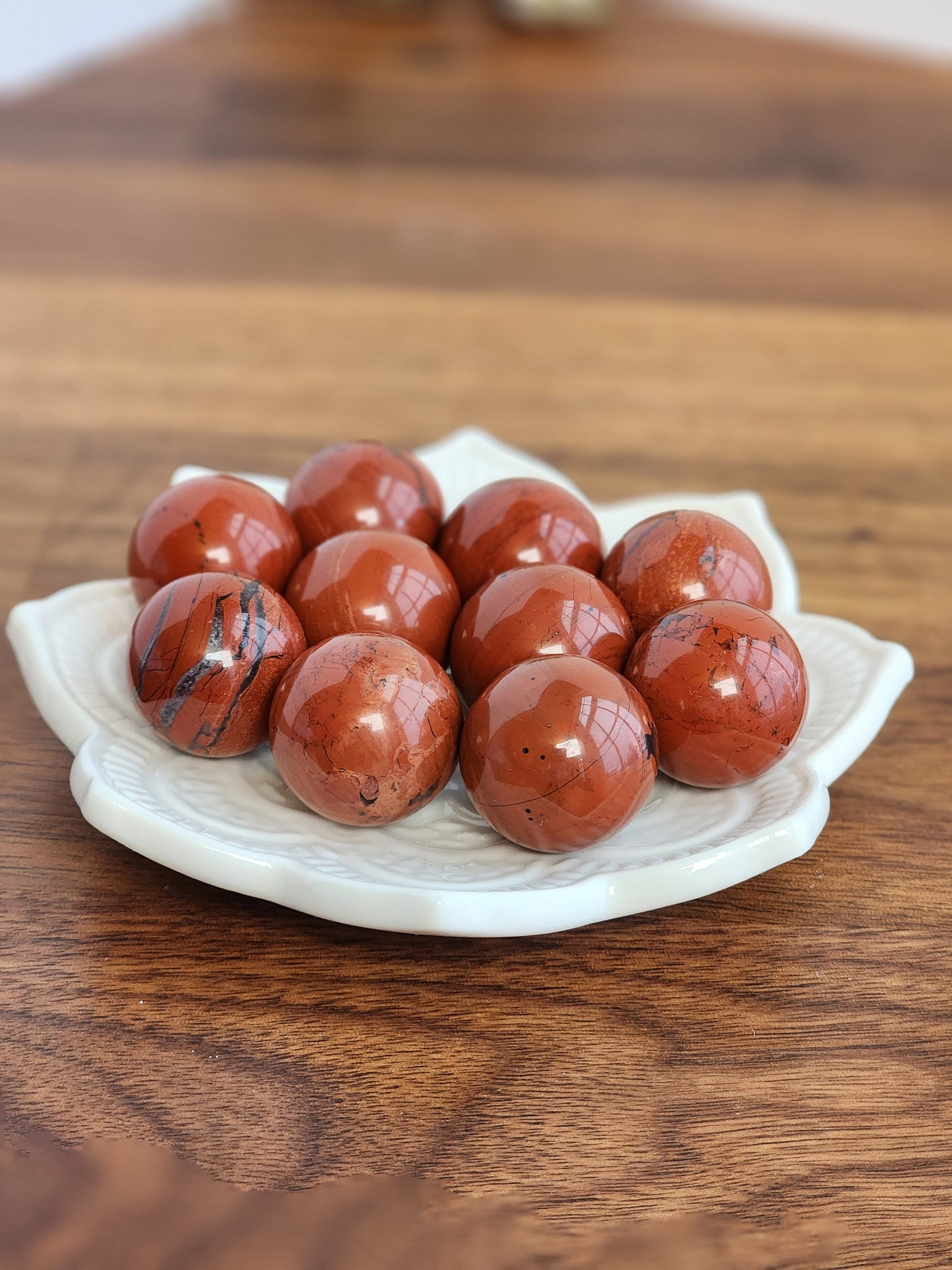 Red Jasper Mini Sphere | Red Crystal Ball | Small Sphere Collections | Christmas Crystals | Intuitively Chosen