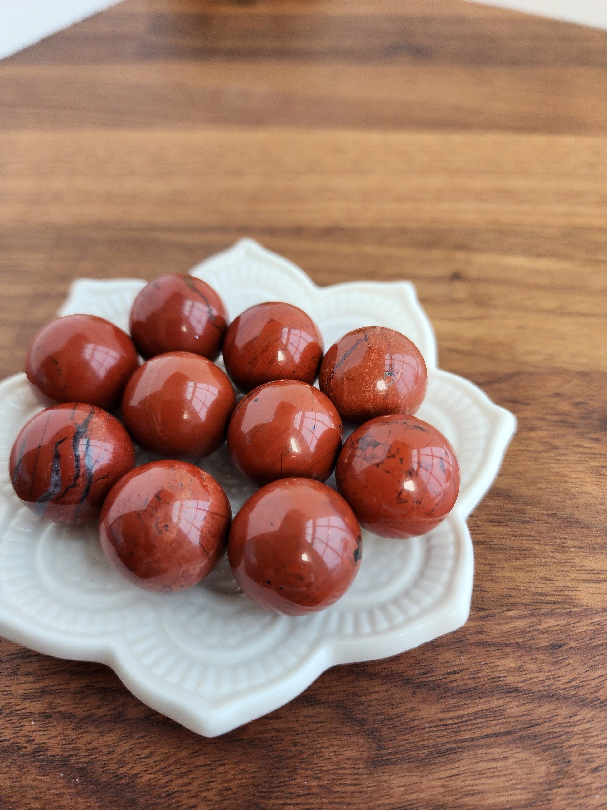 Red Jasper Mini Sphere | Red Crystal Ball | Small Sphere Collections | Christmas Crystals | Intuitively Chosen