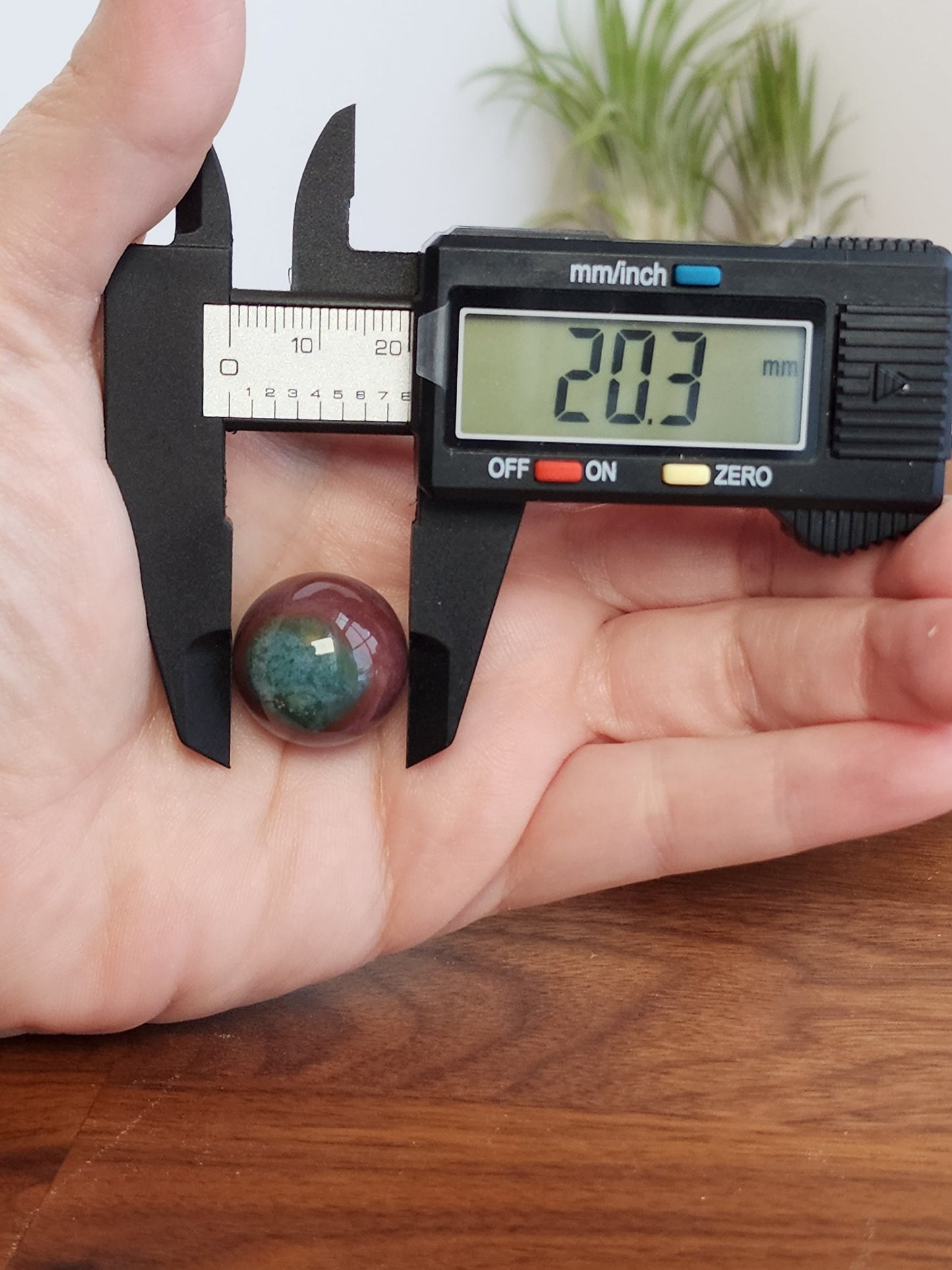 Ocean Jasper Mini Sphere | Purple, Green, Red Crystals | Small Sphere Collections | Girly Crystal Ball | Intuitively Chosen