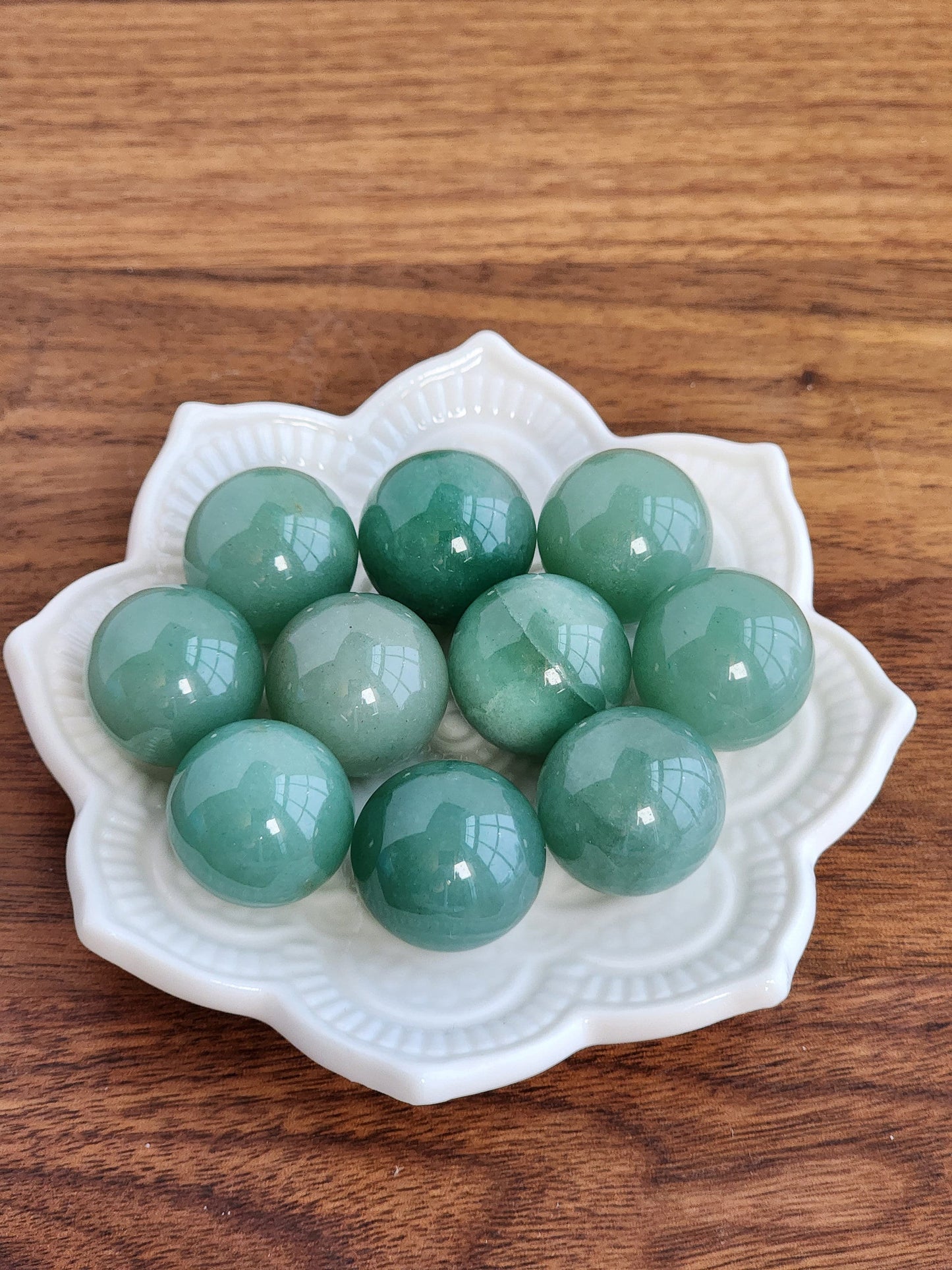 Green Aventurine Mini Sphere | Green Crystal Ball | Small Sphere Collections | Small Green Crystals | Intuitively Chosen