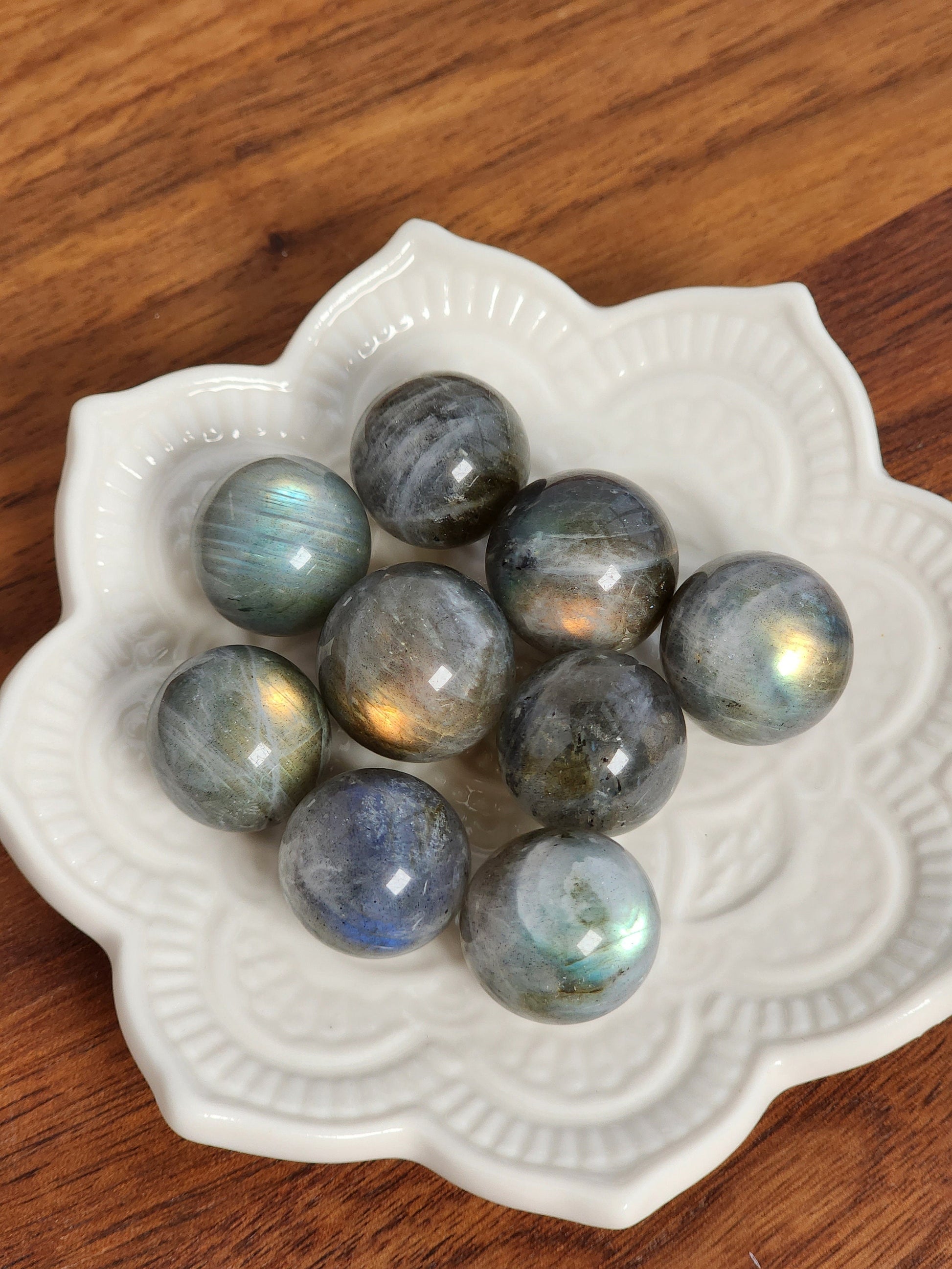 Labradorite Mini Sphere | High Quality | Flashy Crystal Ball | Small Sphere Collections | Intuitively Chosen