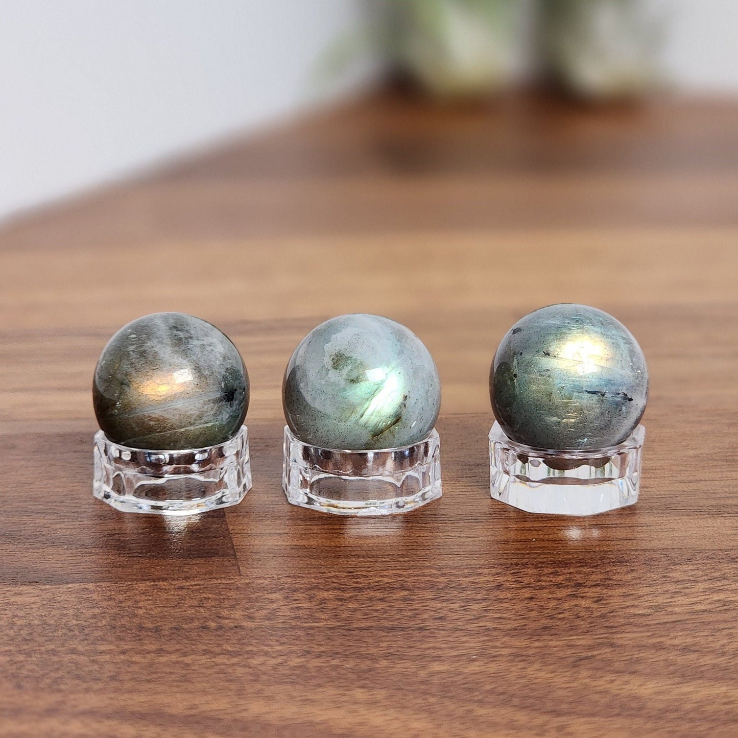 Labradorite Mini Sphere | High Quality | Flashy Crystal Ball | Small Sphere Collections | Intuitively Chosen