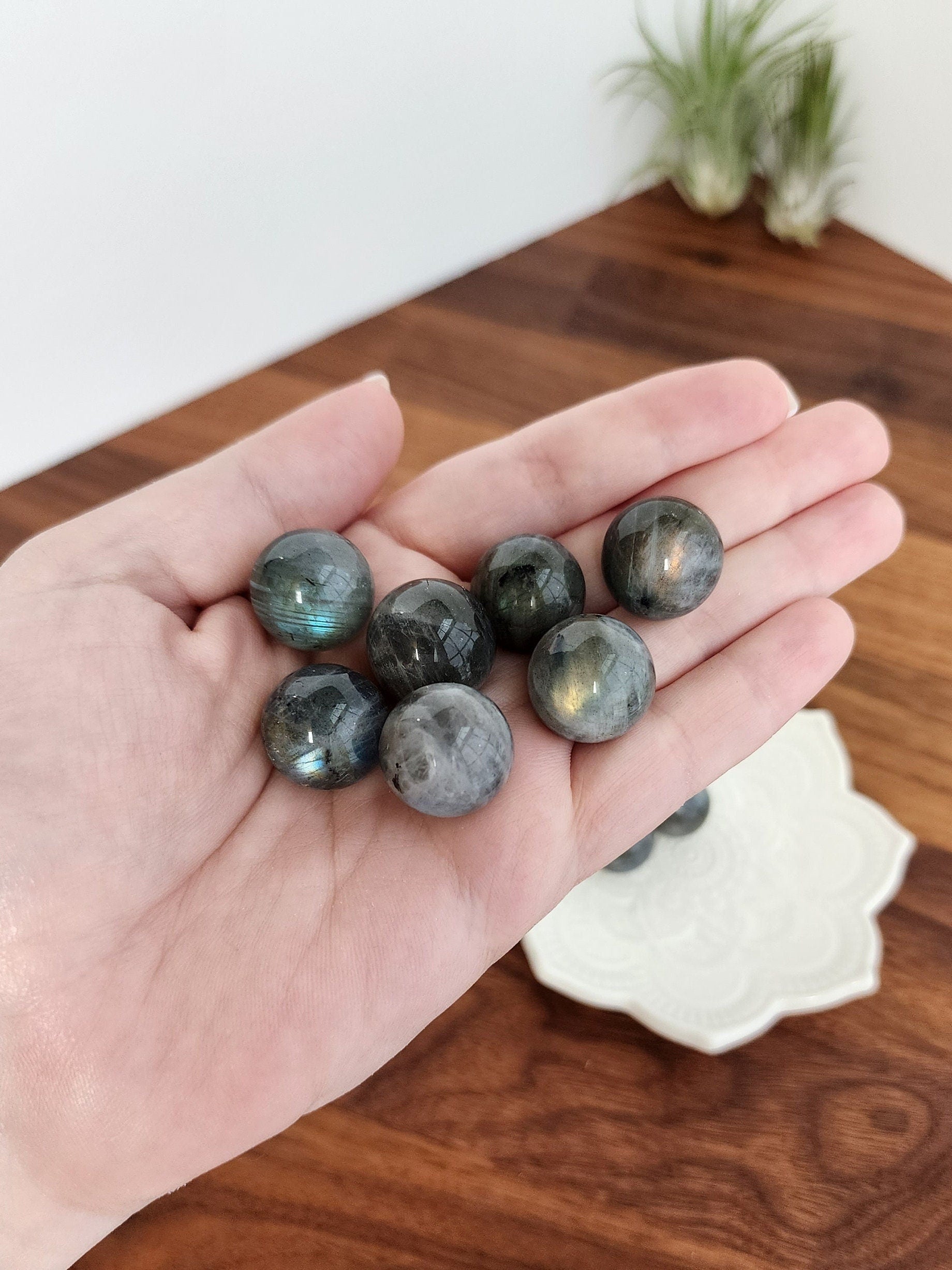 Labradorite Mini Sphere | High Quality | Flashy Crystal Ball | Small Sphere Collections | Intuitively Chosen