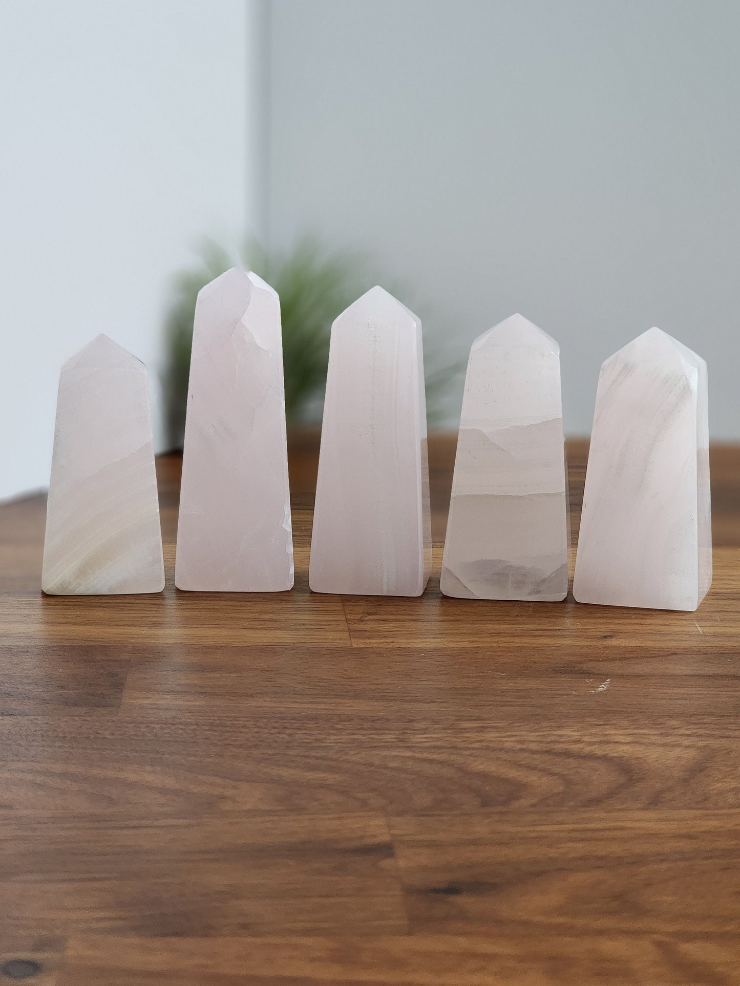 Pink Mangano Calcite Tower Point | Intuitively Chosen