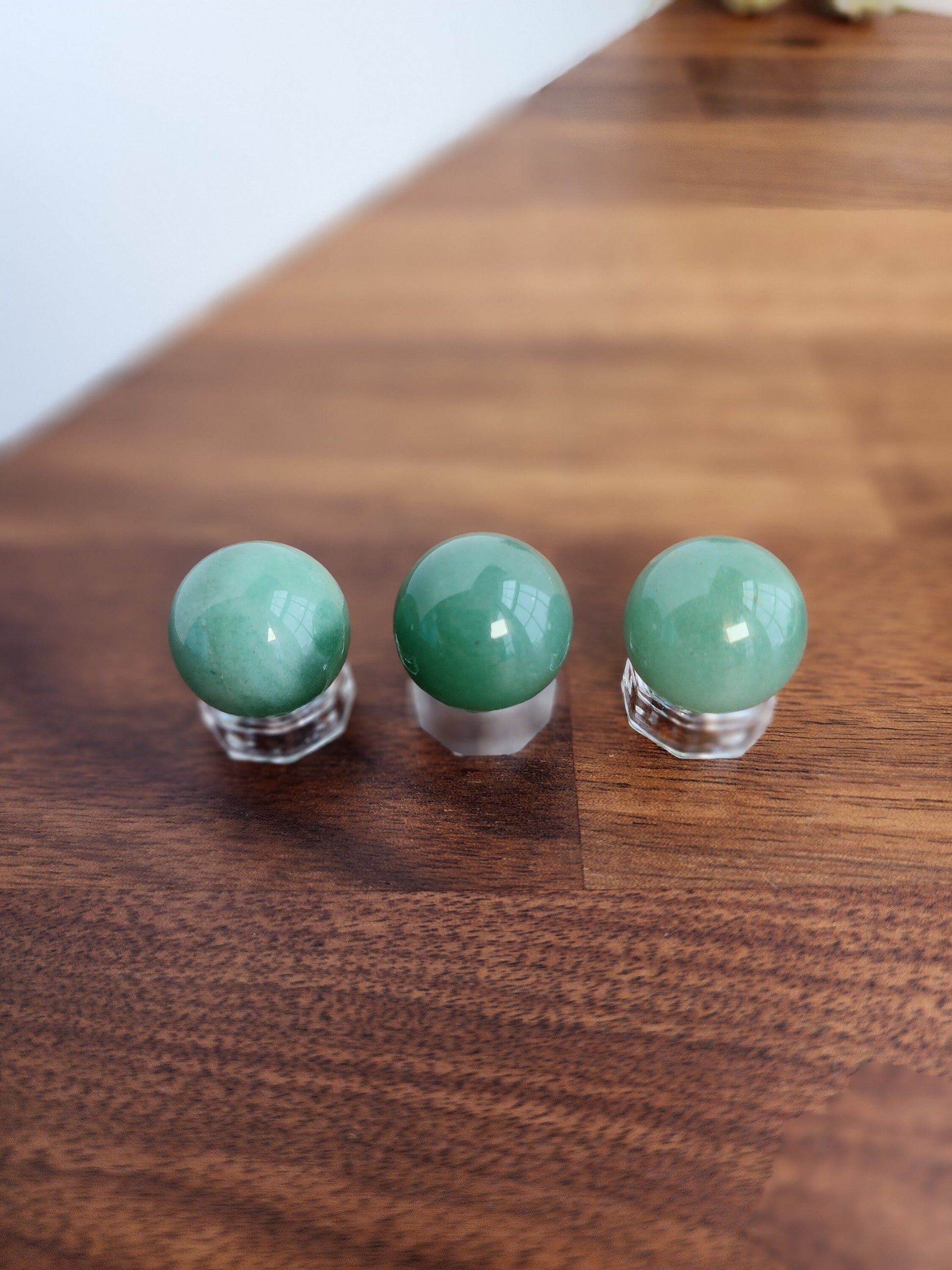 Green Aventurine Mini Sphere | Green Crystal Ball | Small Sphere Collections | Small Green Crystals | Intuitively Chosen