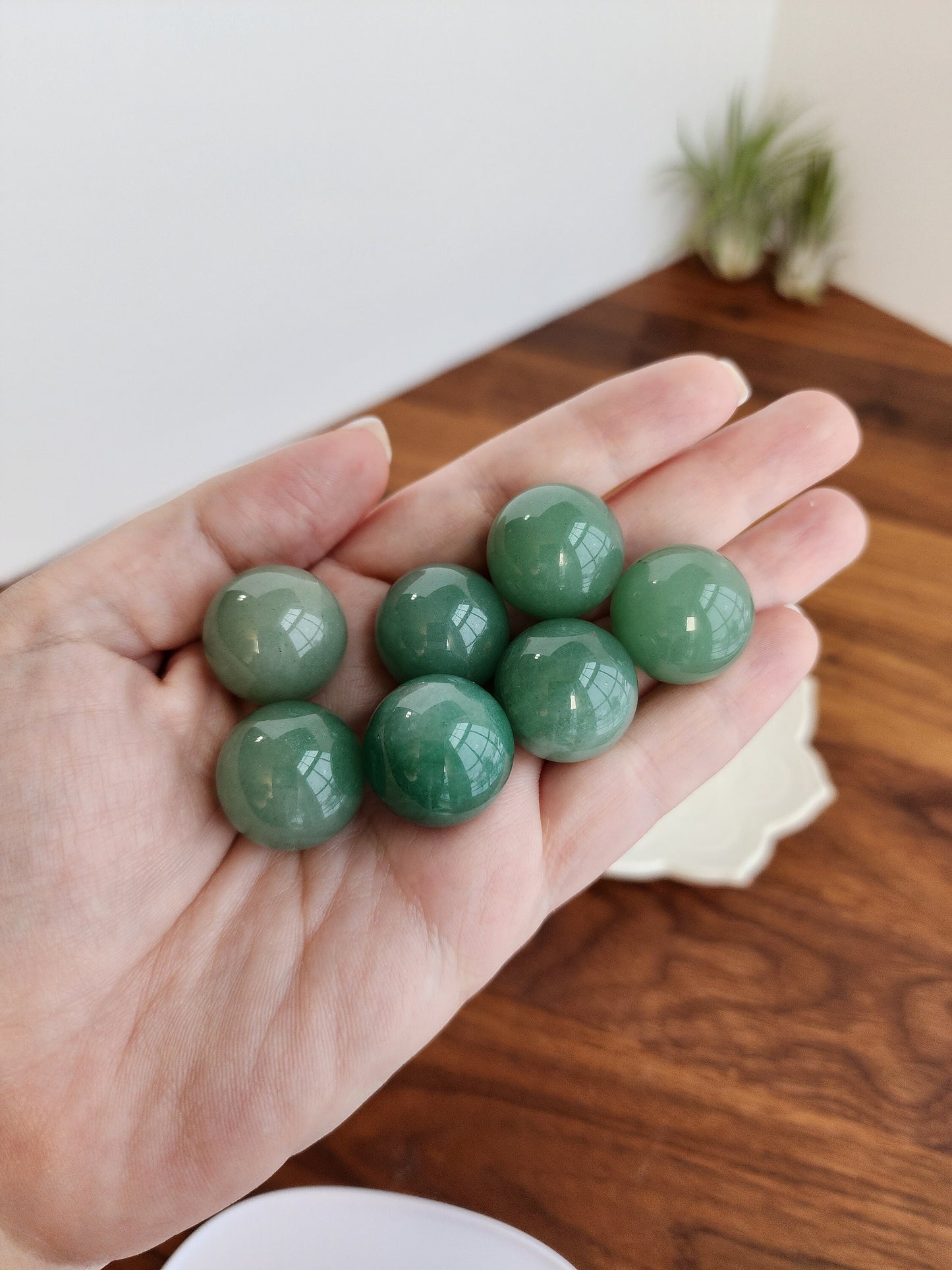 Green Aventurine Mini Sphere | Green Crystal Ball | Small Sphere Collections | Small Green Crystals | Intuitively Chosen