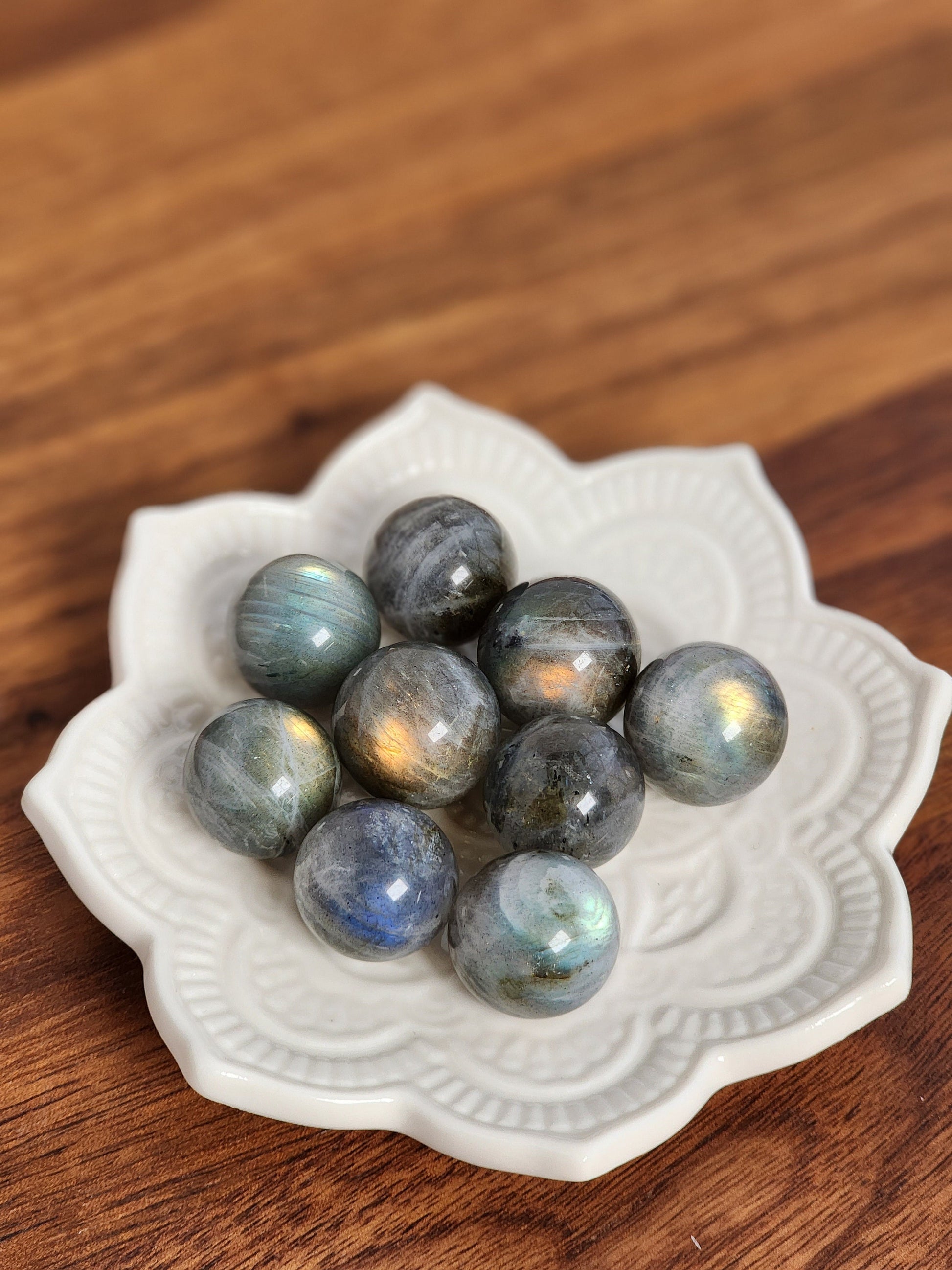 Labradorite Mini Sphere | High Quality | Flashy Crystal Ball | Small Sphere Collections | Intuitively Chosen