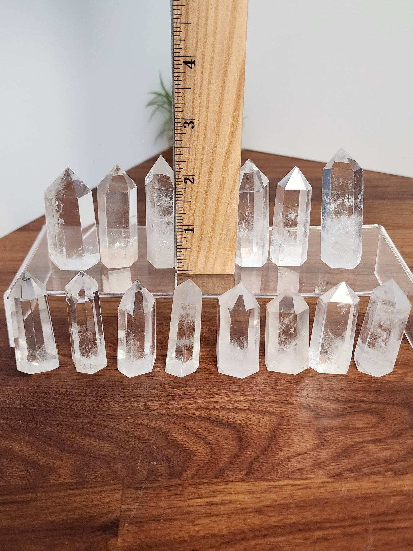 Clear Quartz Mini Towers | Cleansing Clear Obelisk Points | Small Clarifying & Enhancing Tower | Some with Rainbows | Intuitively Chosen