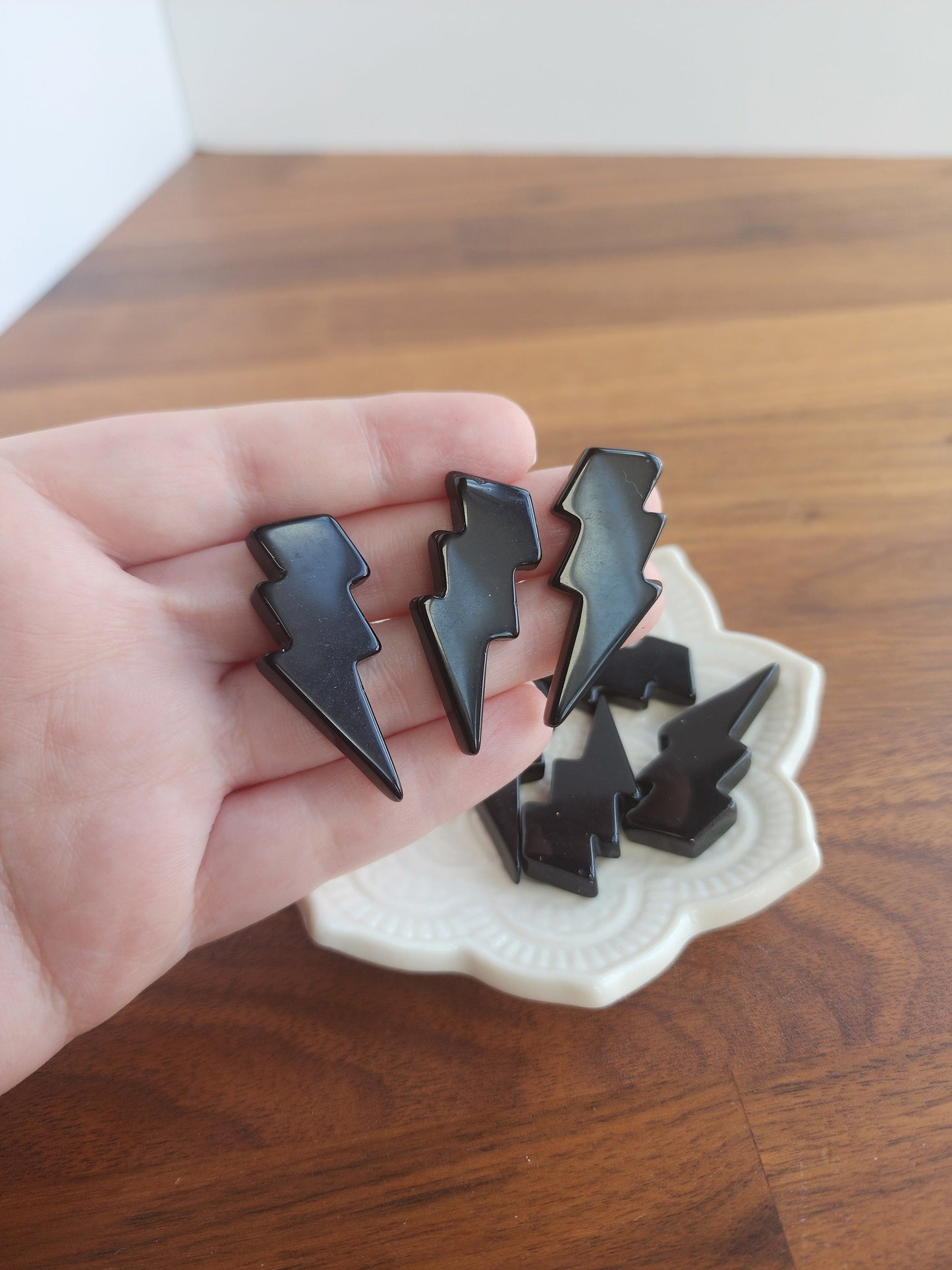 Black Obsidian Lightning Bolt | Crystal Streak of Lightning