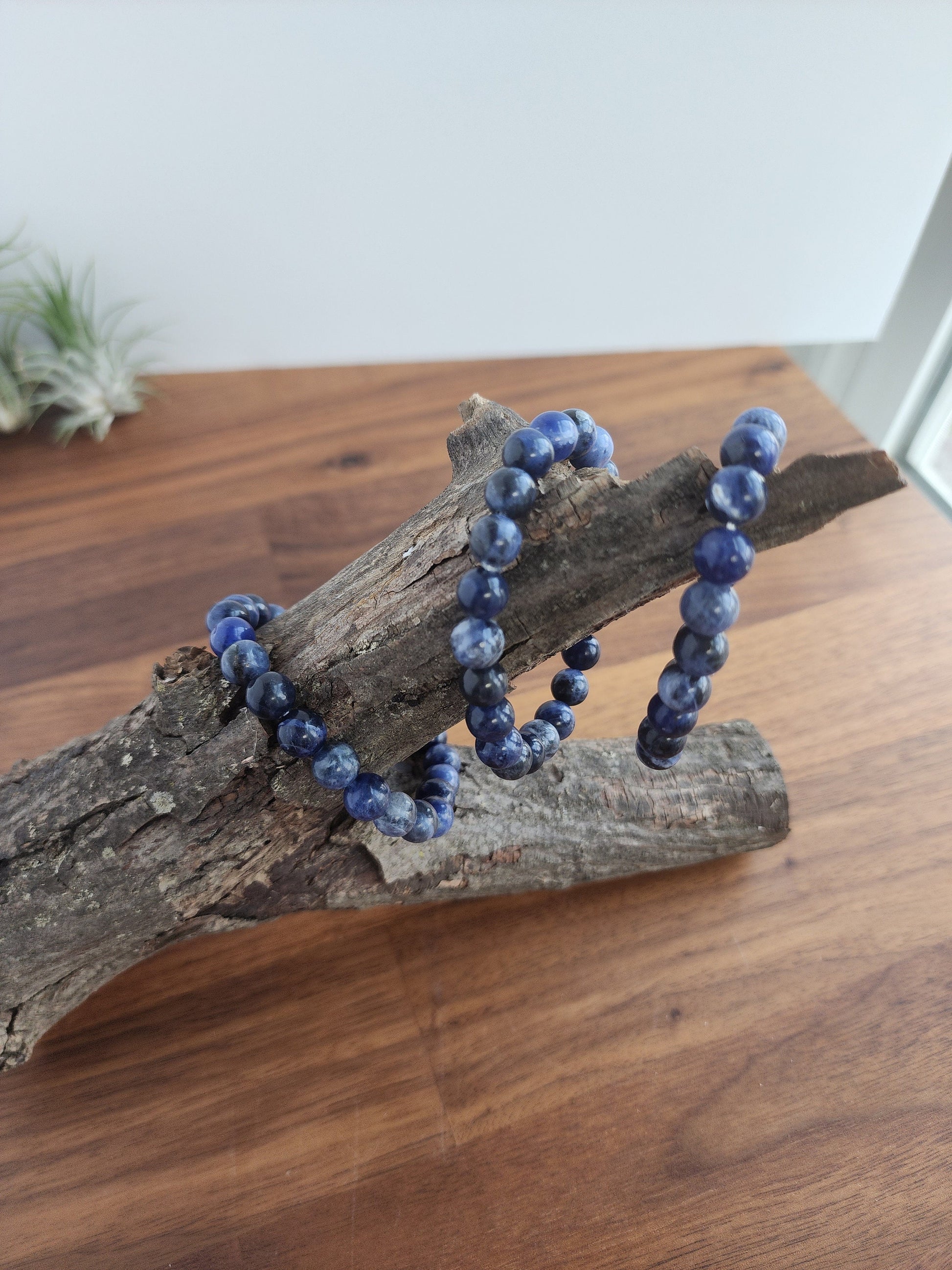 Dark Blue Sodalite Bracelets | 8MM Crystal Bracelet | Blue Crystal Jewelry | Intuitively Chosen