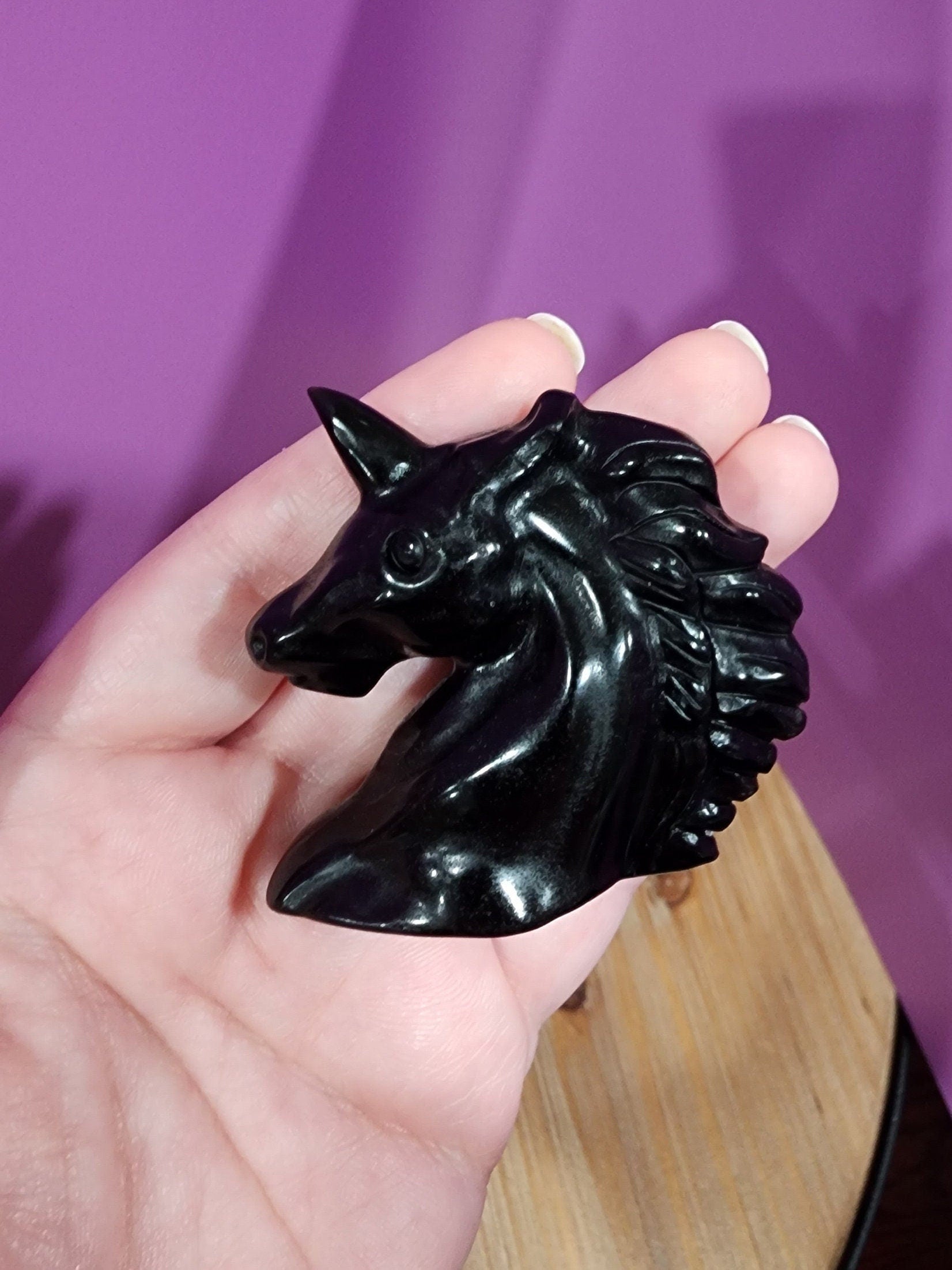 obsidian unicorn crystal for kids