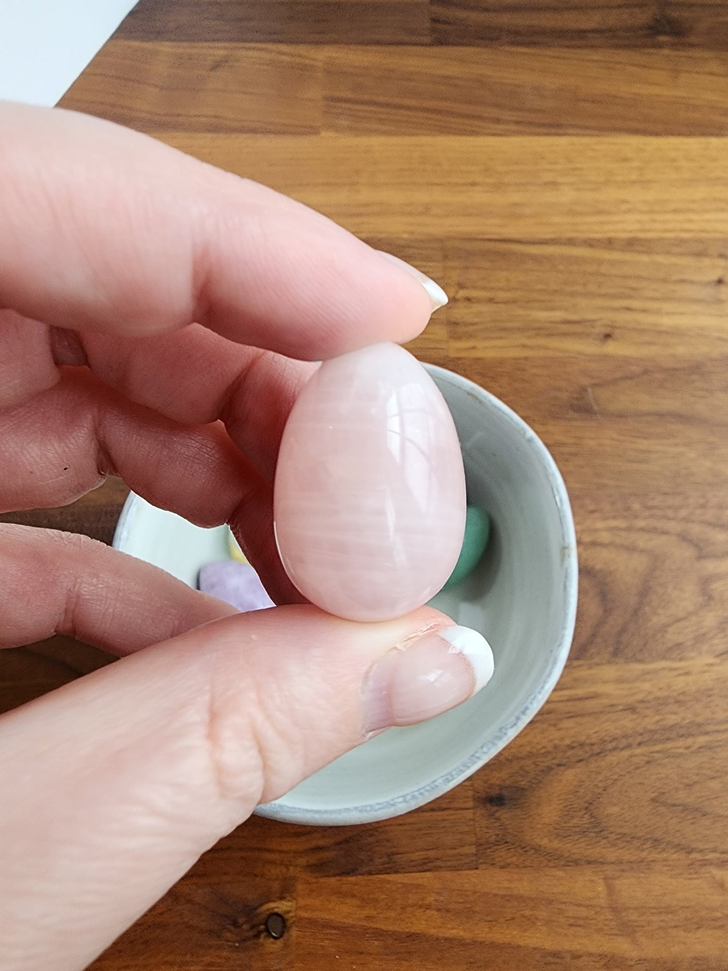 Crystal Easter Eggs | Mini Eggs in Pastels! | Lepidolite, Green & Blue Aventurine, Golden Healer, Rose Quartz, Kiwi Jasper, and Howlite