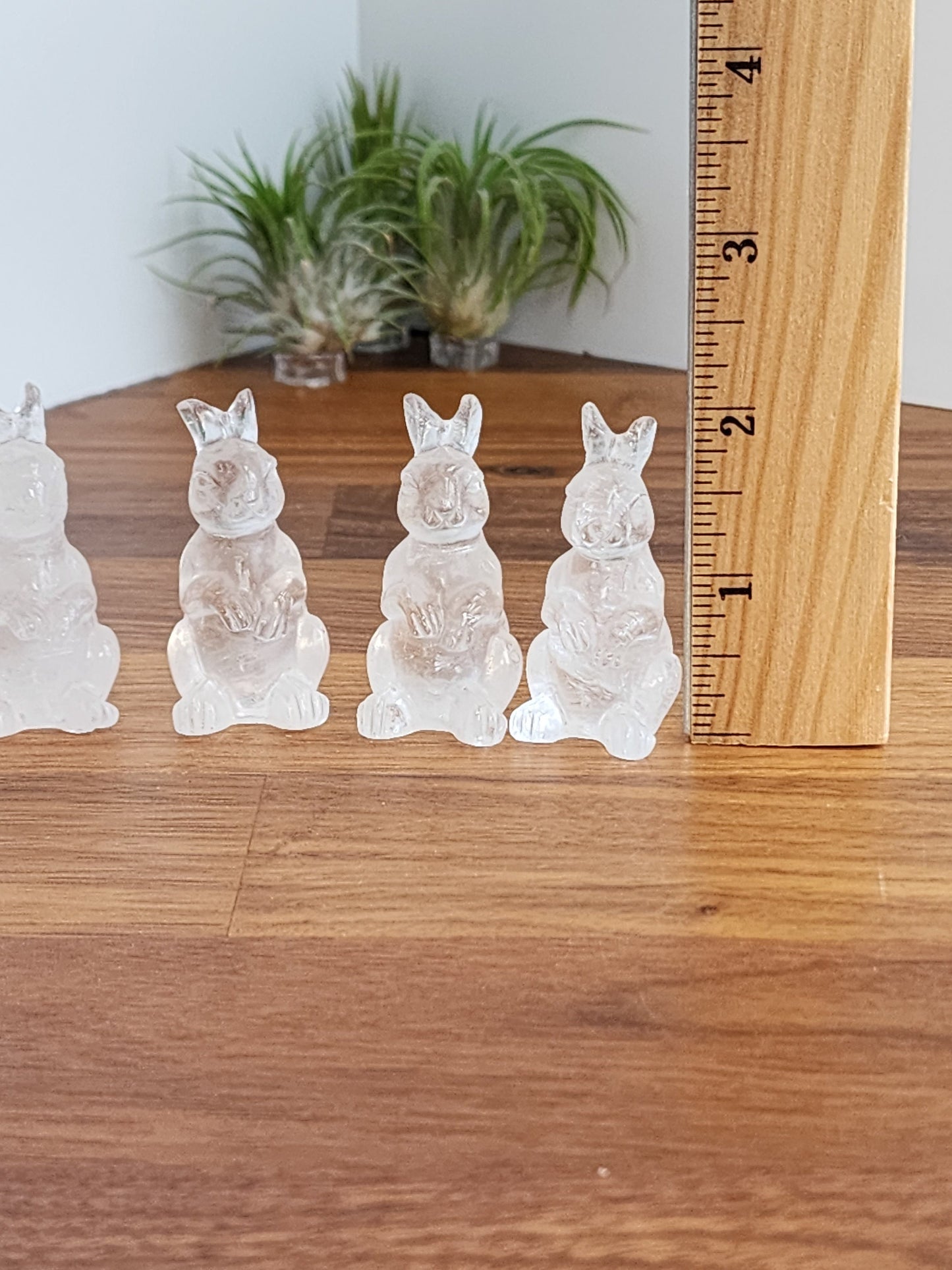 Standing Bunny Carvings | Taller Crystal Rabbits | Clear Quartz | Lucky Rabbits | Intuitively Chosen