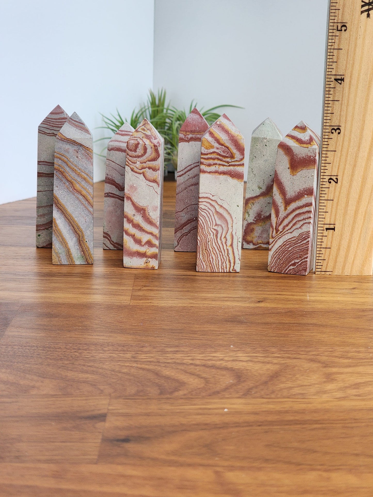 Rainbow Rhyolite | Wonderstone Towers | Candy Hickorite Points | Matte | Unique Collector's Crystal | Intuitively Chosen