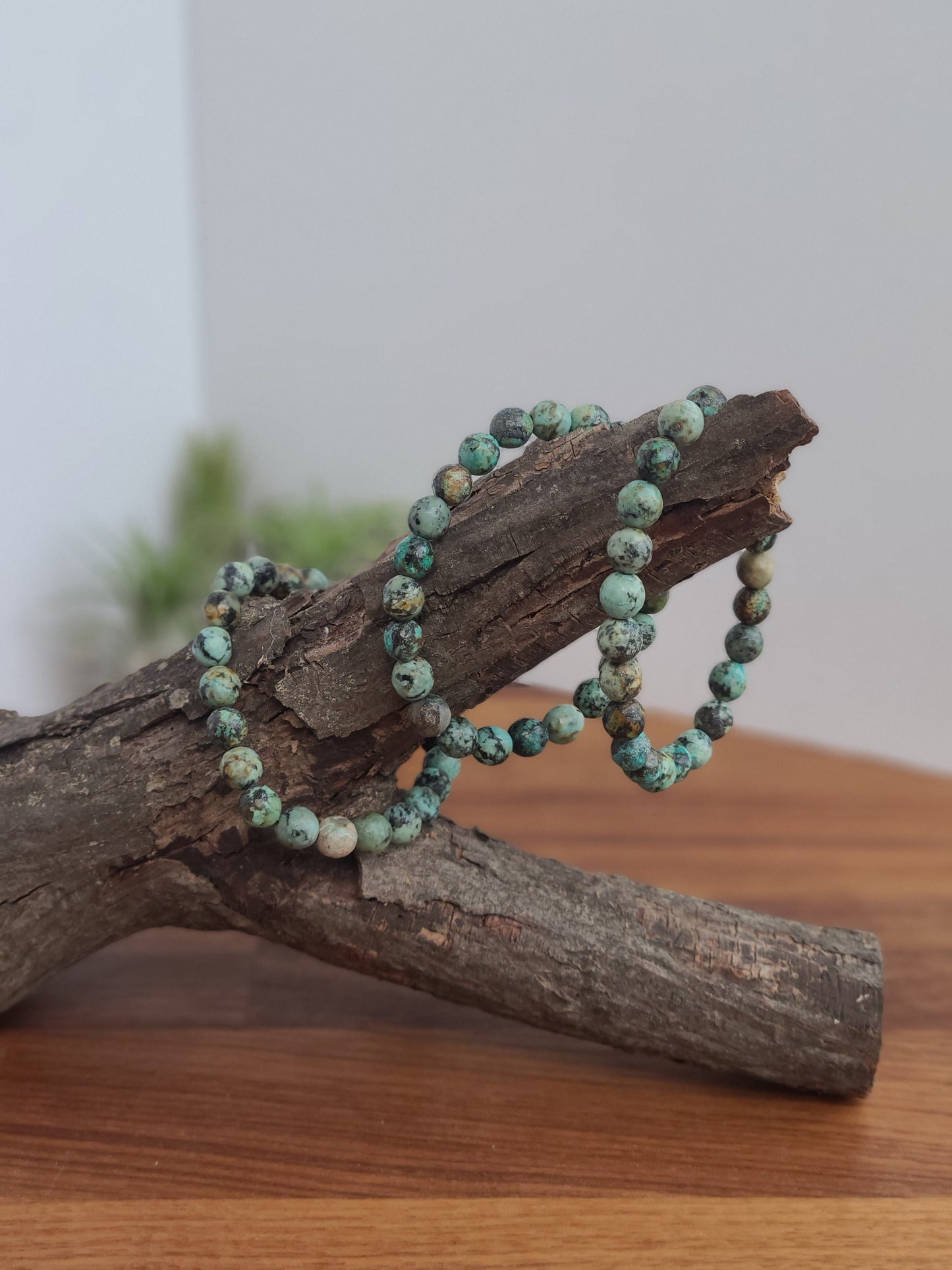 African Turquoise | 8MM Faceted Crystal Bracelet | Blue African Jasper | Carribean Teal Jewelry for any Beachy or Ocean Vacation Outfit