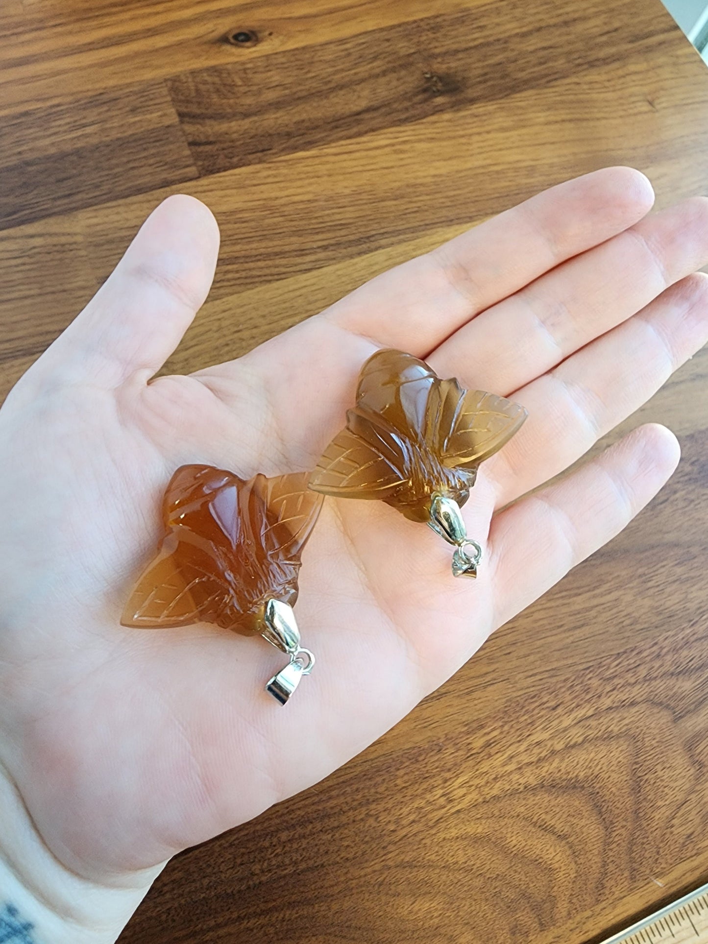 Amber Bee Carving | Natural Amber Carvings | Wings Closed Honeybee | Save the Bees | Intuitively Chosen