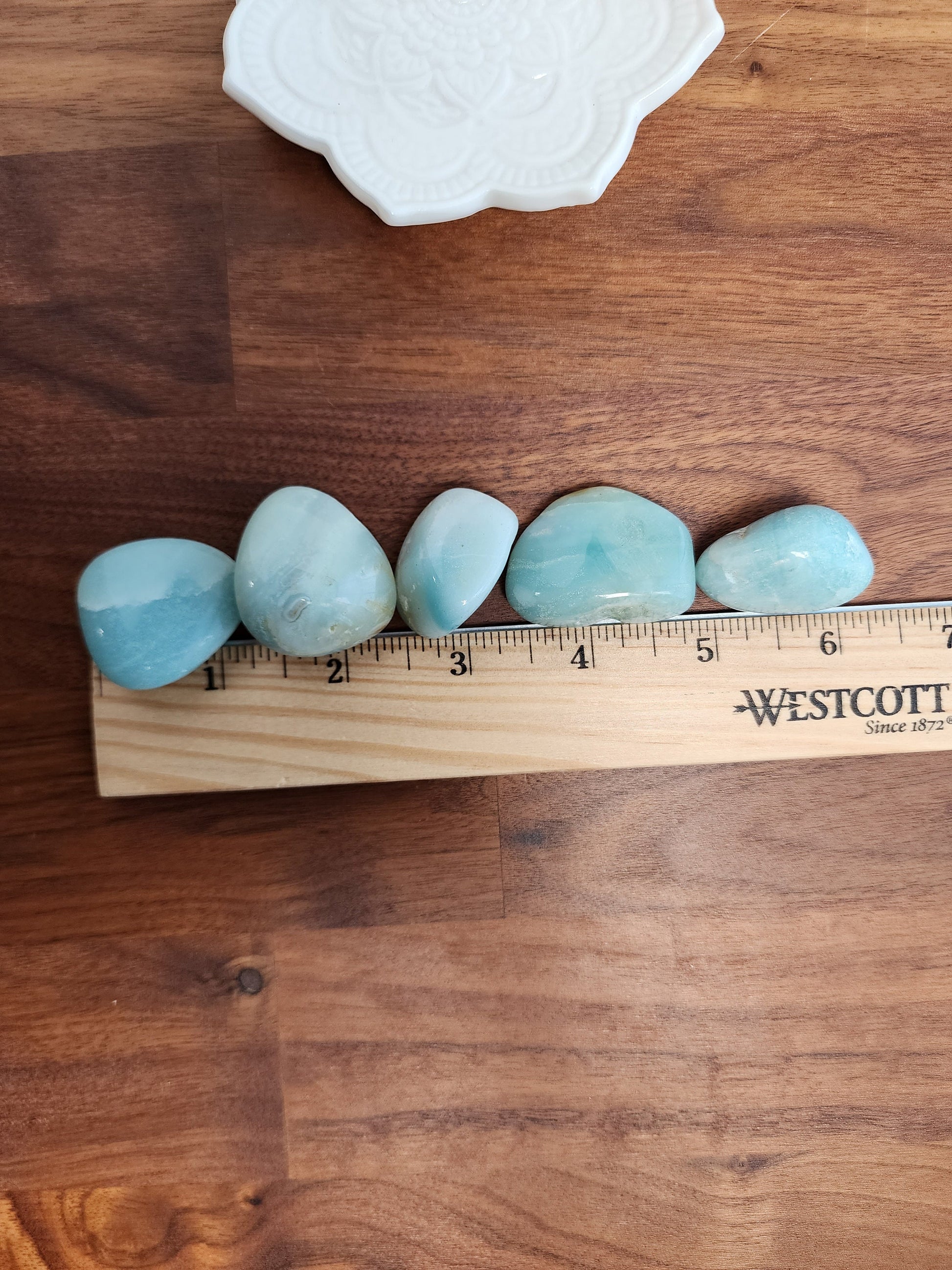 Amazonite Tumbles | Medium | Mermaid Crystal Confetti Add On | Ocean Beach Mix | Beachy Teal Blue Tumble | Intuitively Chosen