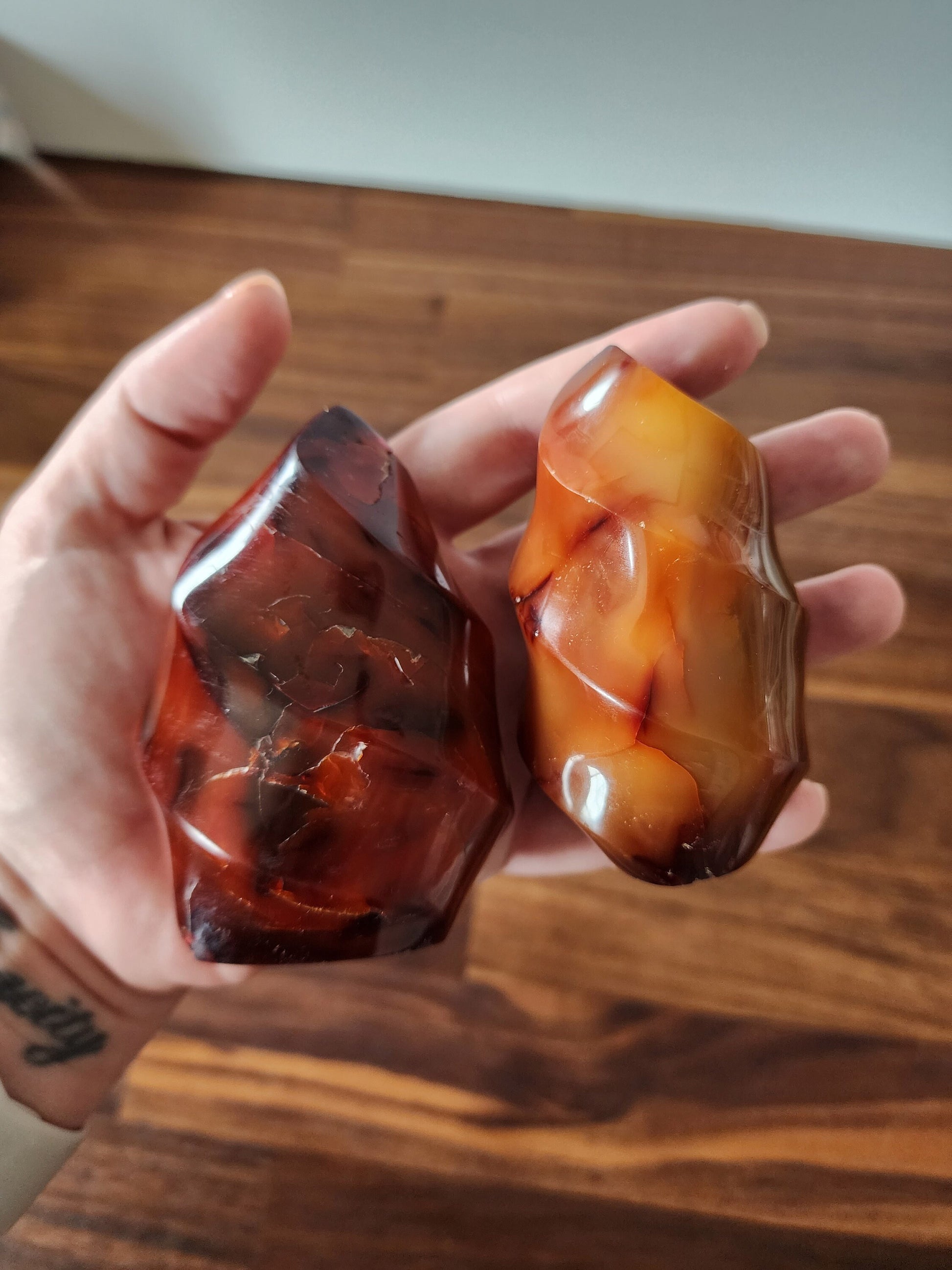 Carnelian Flame | Red Crystal Statement Piece | Home Decor | Red Orange Crystals | Meditation | Manifestation | Reiki Healing