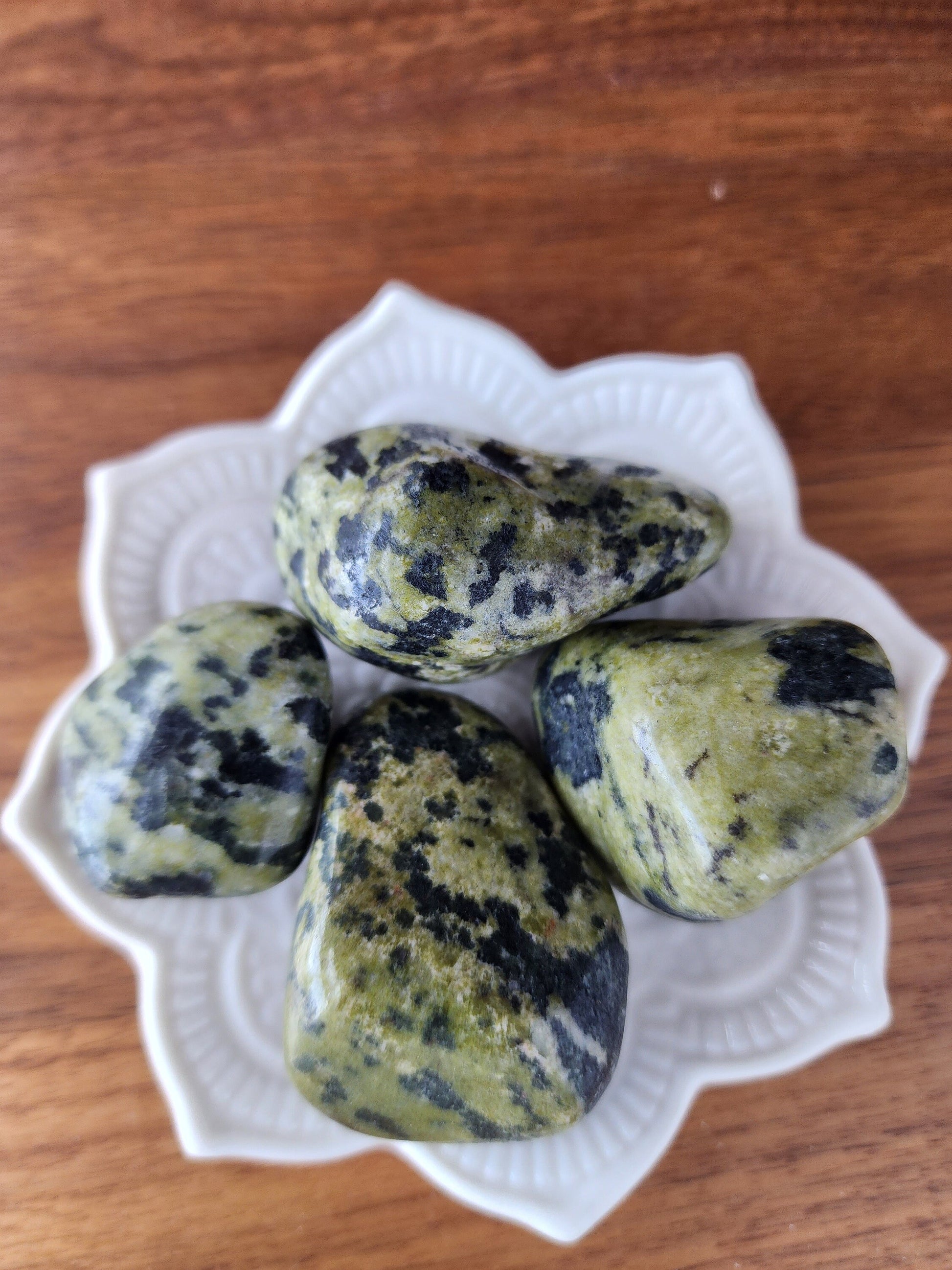 Nephrite Jade Tumbles | Large | Brazil | Lucky Girl Syndrome Crystal Confetti Add On | Green Crystals | High Quality | Intuitively Chosen